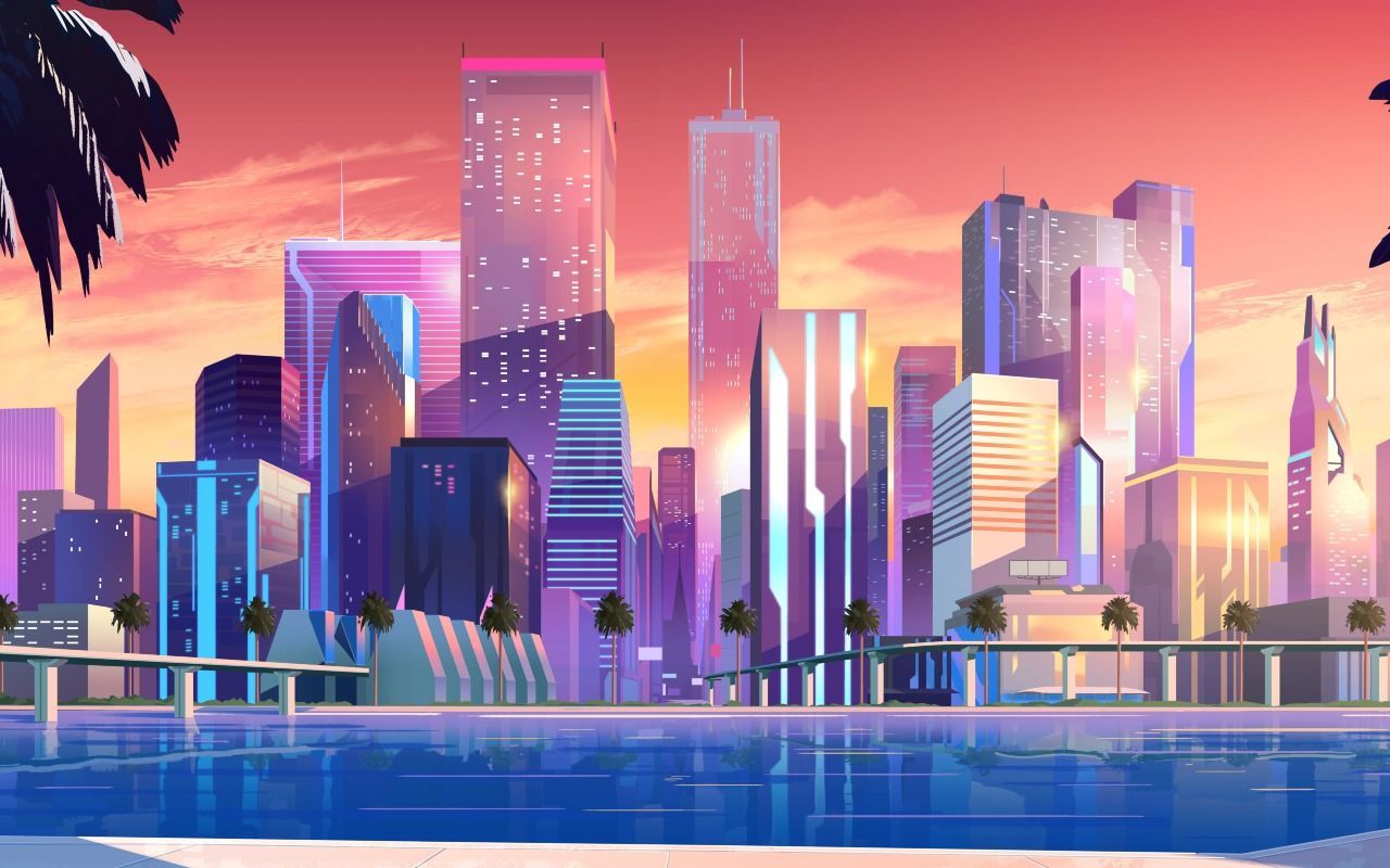 Aesthetic City Computer Wallpapers