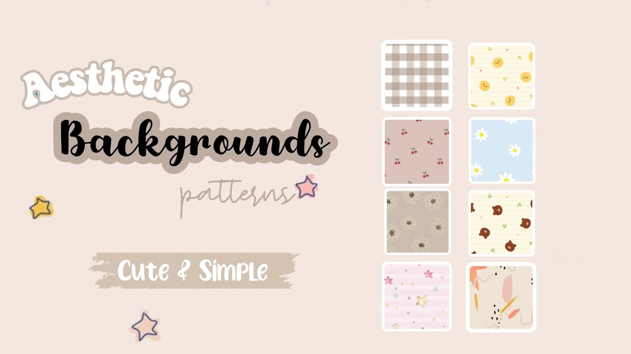 Aesthetic Cute Simple Patterns Wallpapers