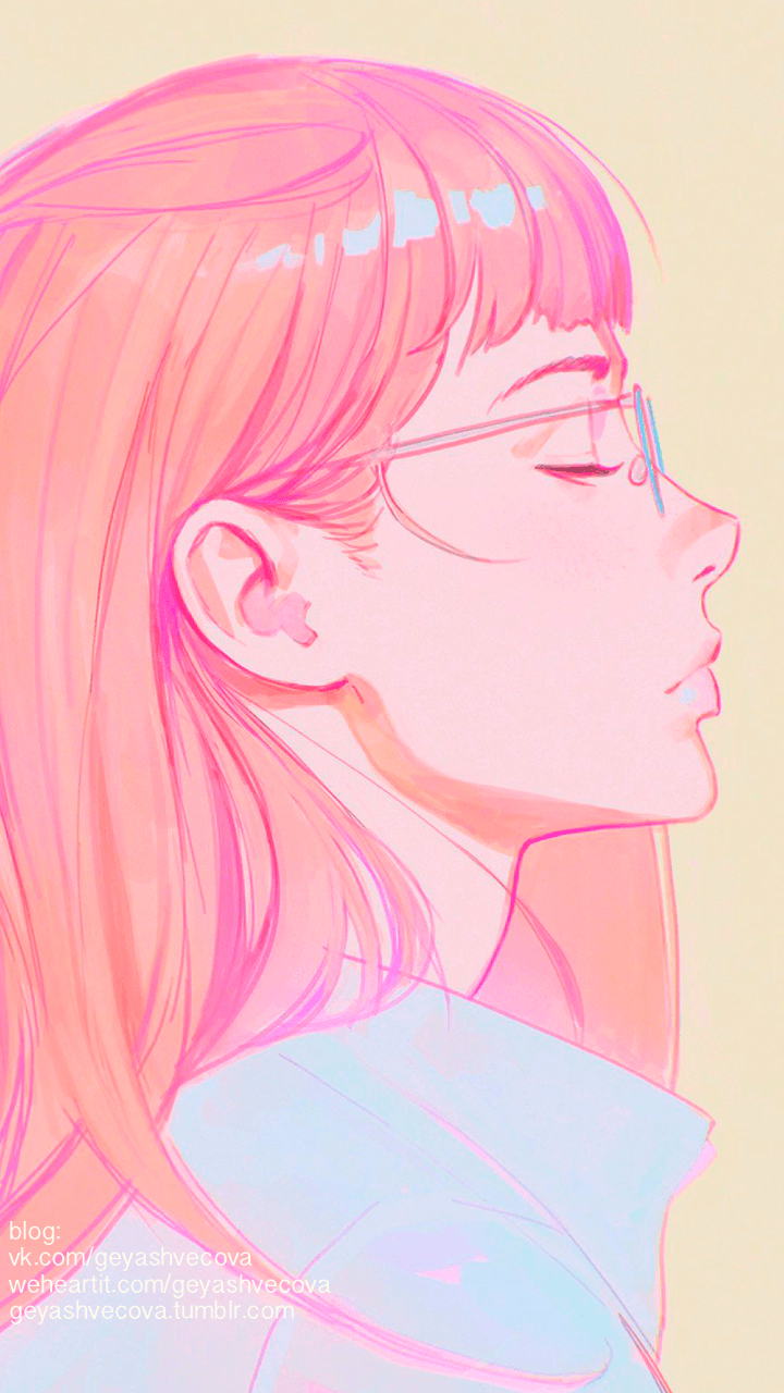 Aesthetic Drawing Girl Wallpapers