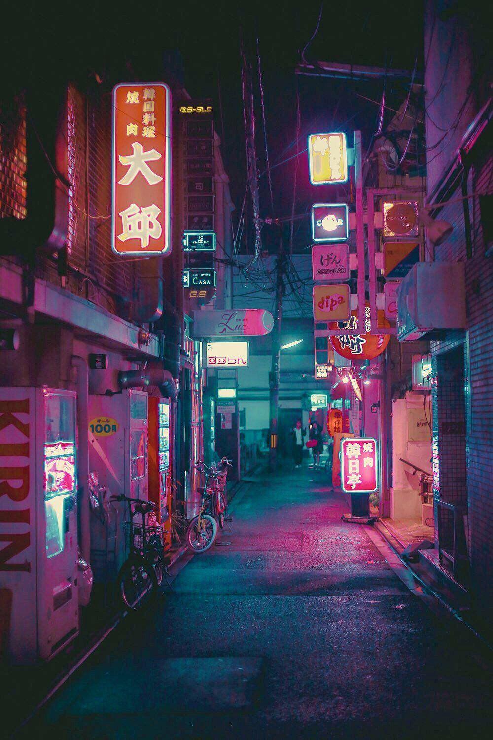 Aesthetic Japan Nightlife Wallpapers