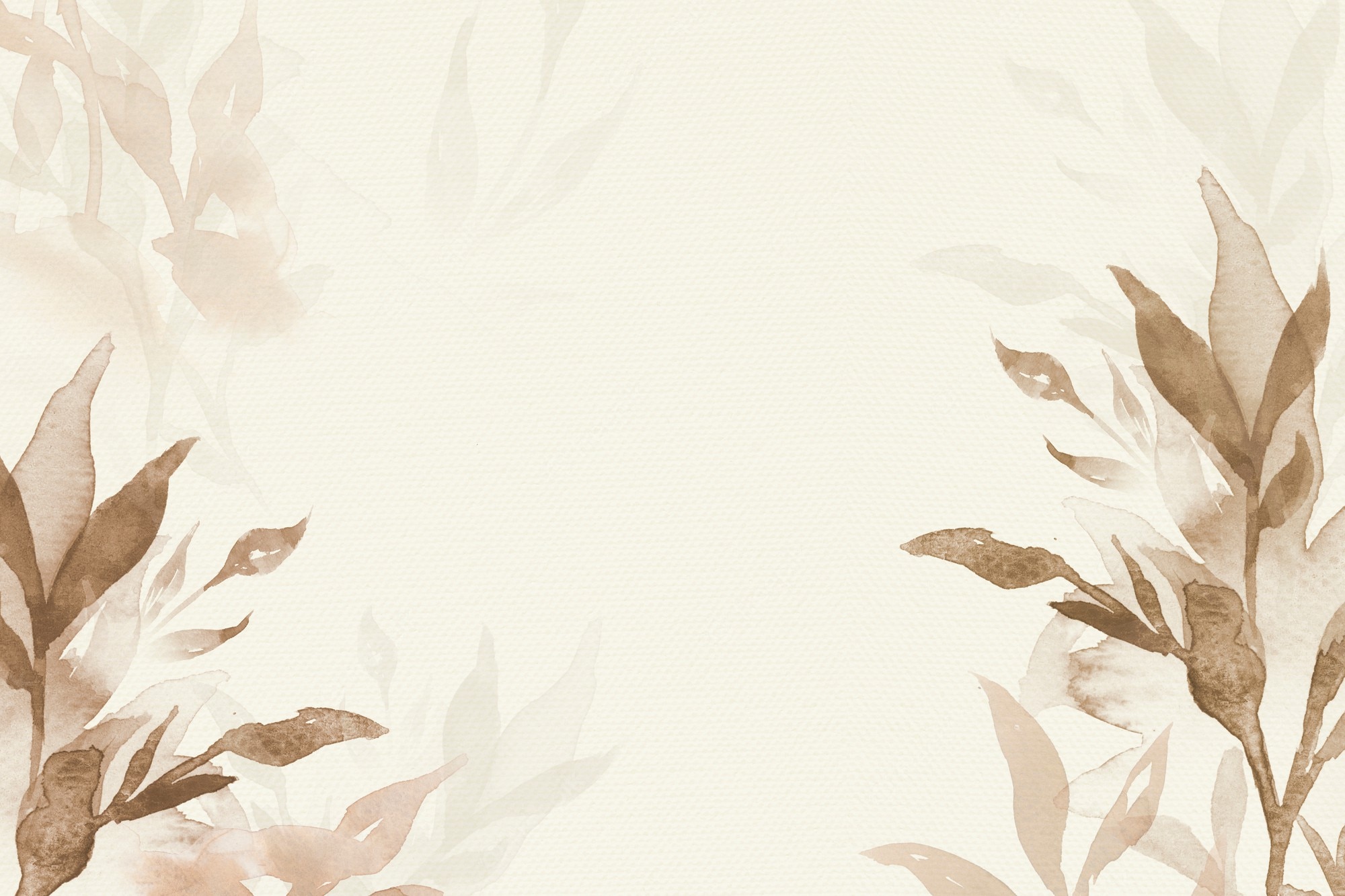 Aesthetic Leaf Painting Wallpapers
