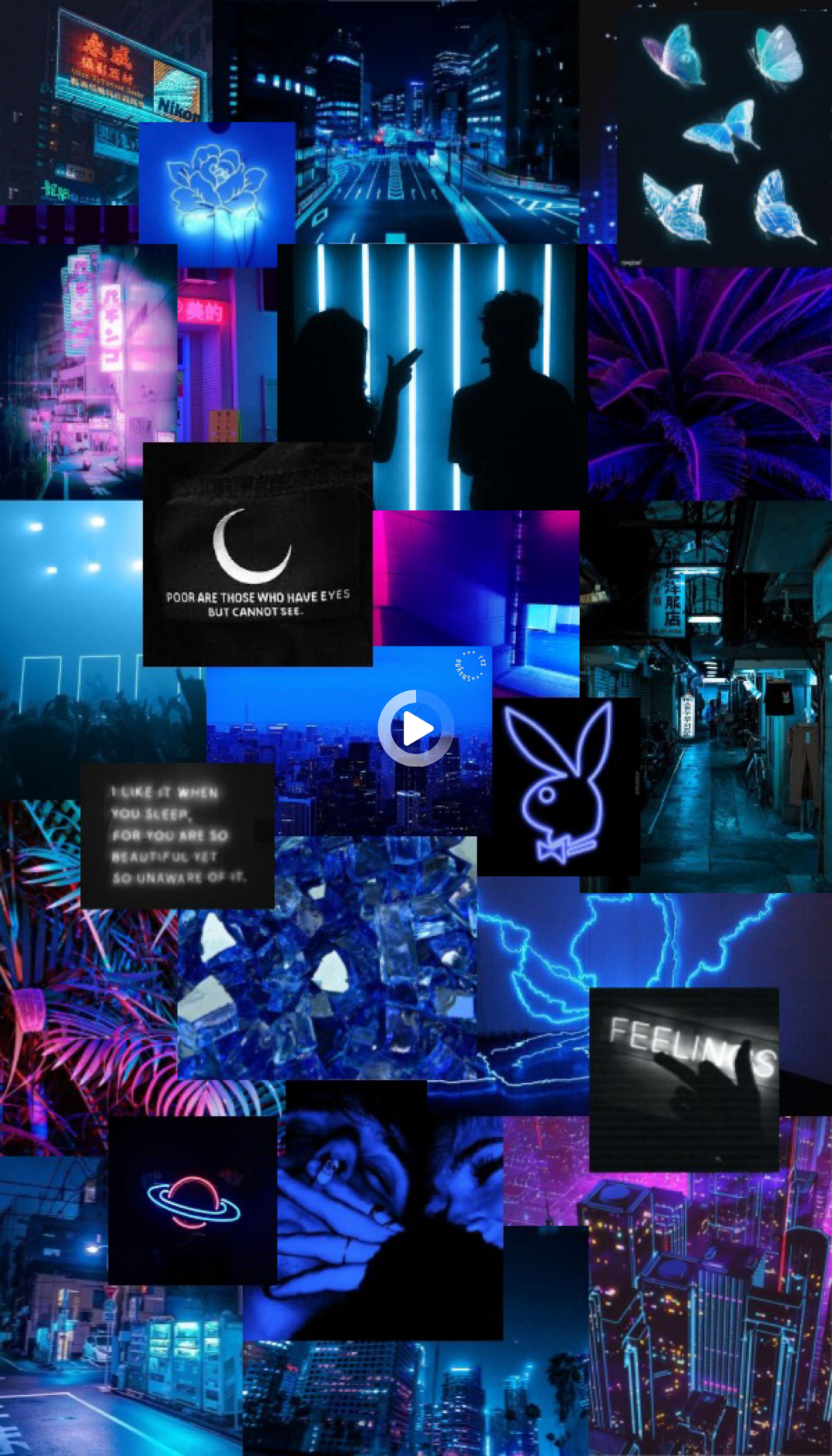 Aesthetic Neon Blue Wallpapers