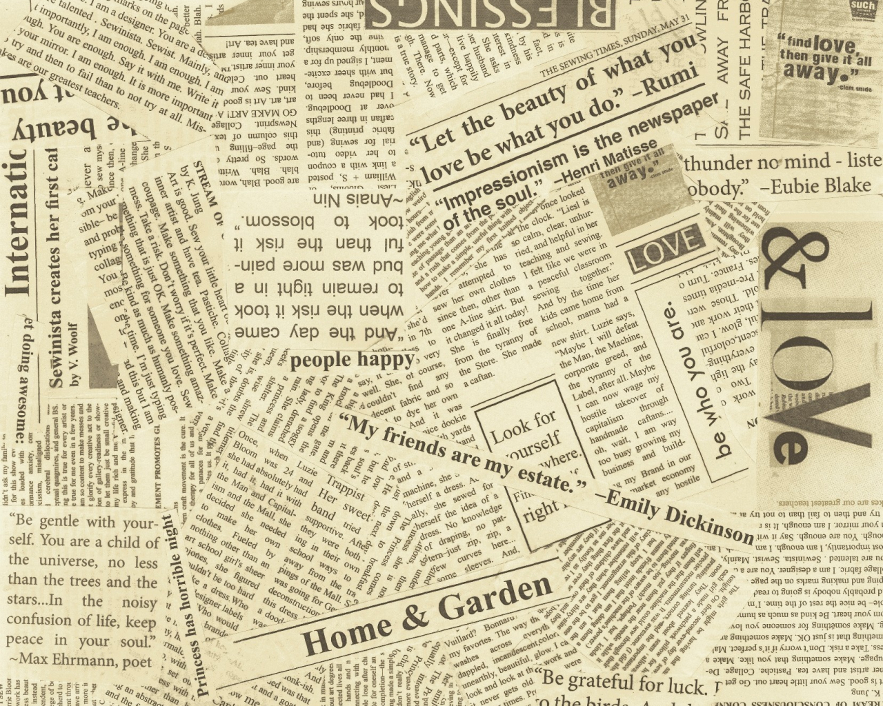 Aesthetic Newspaper Wallpapers