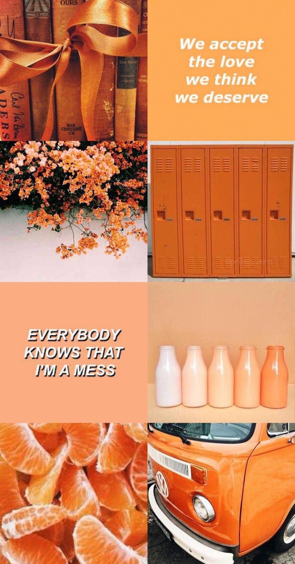 Aesthetic Pastel Orange Wallpapers