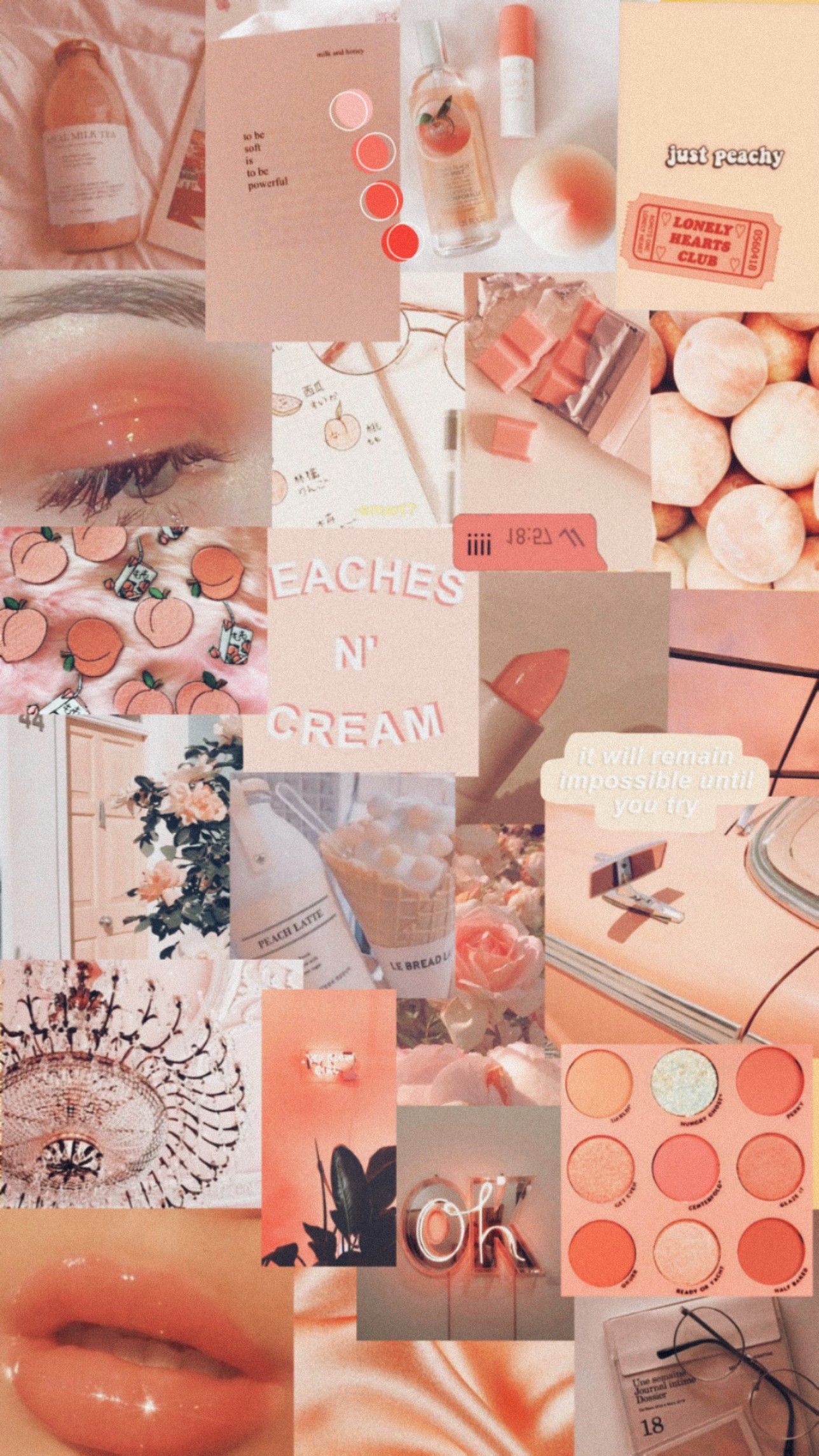 Aesthetic Peach Pink Wallpapers