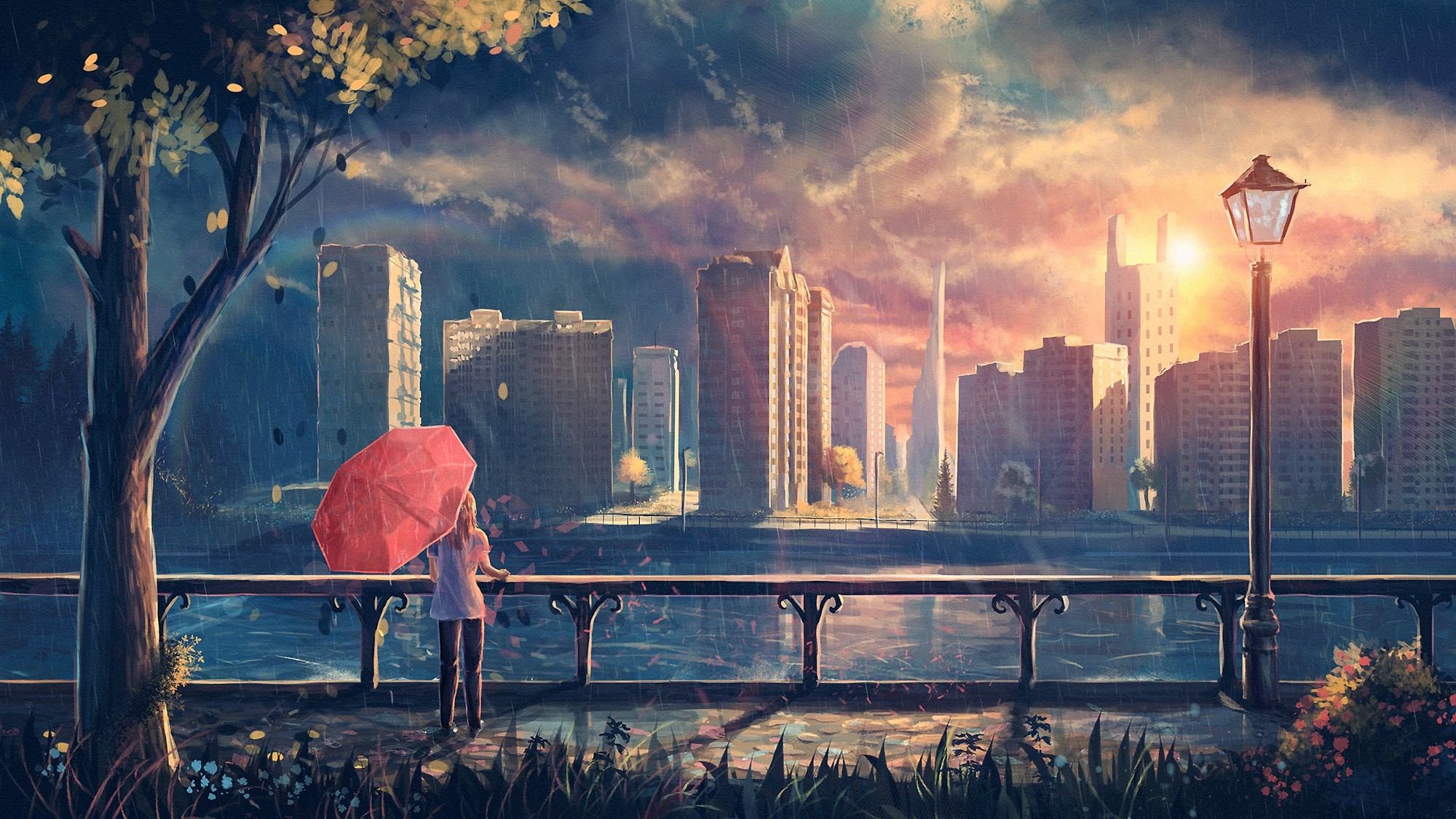 Aesthetic Rain Anime Wallpapers