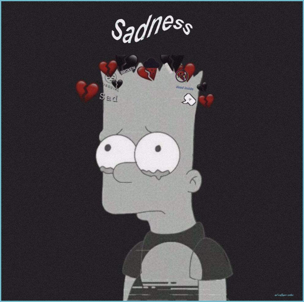 Aesthetic Sad Depression Cartoon Character Wallpapers