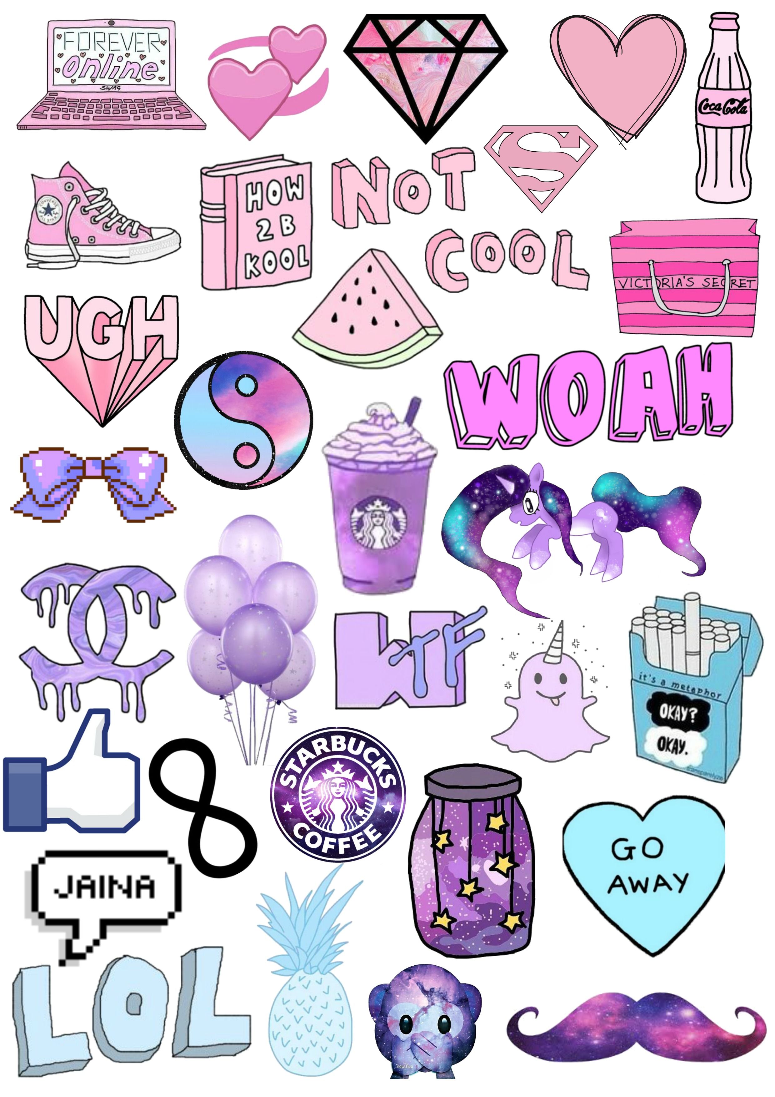 Aesthetic Stickers Wallpapers