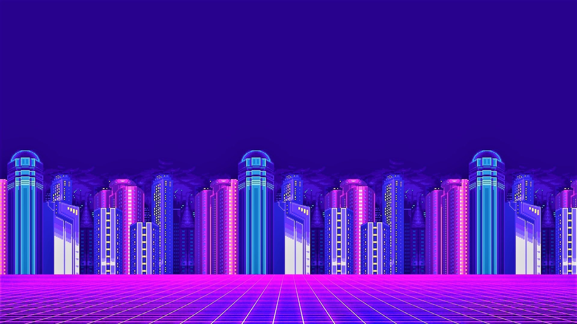 Aesthetic Vaporwave City Wallpapers