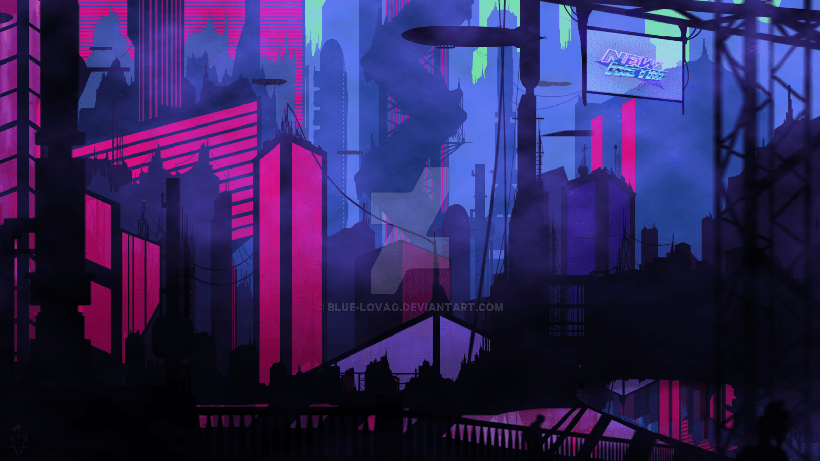 Aesthetic Vaporwave City Wallpapers