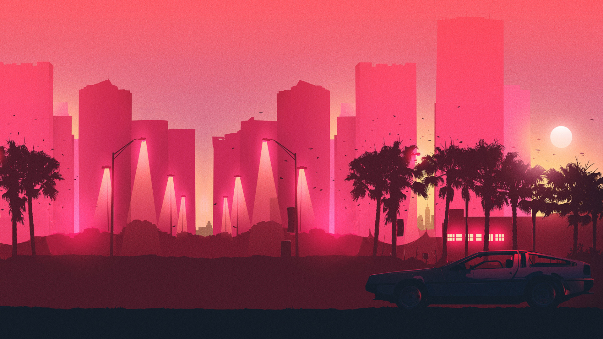 Aesthetic Vaporwave City Wallpapers