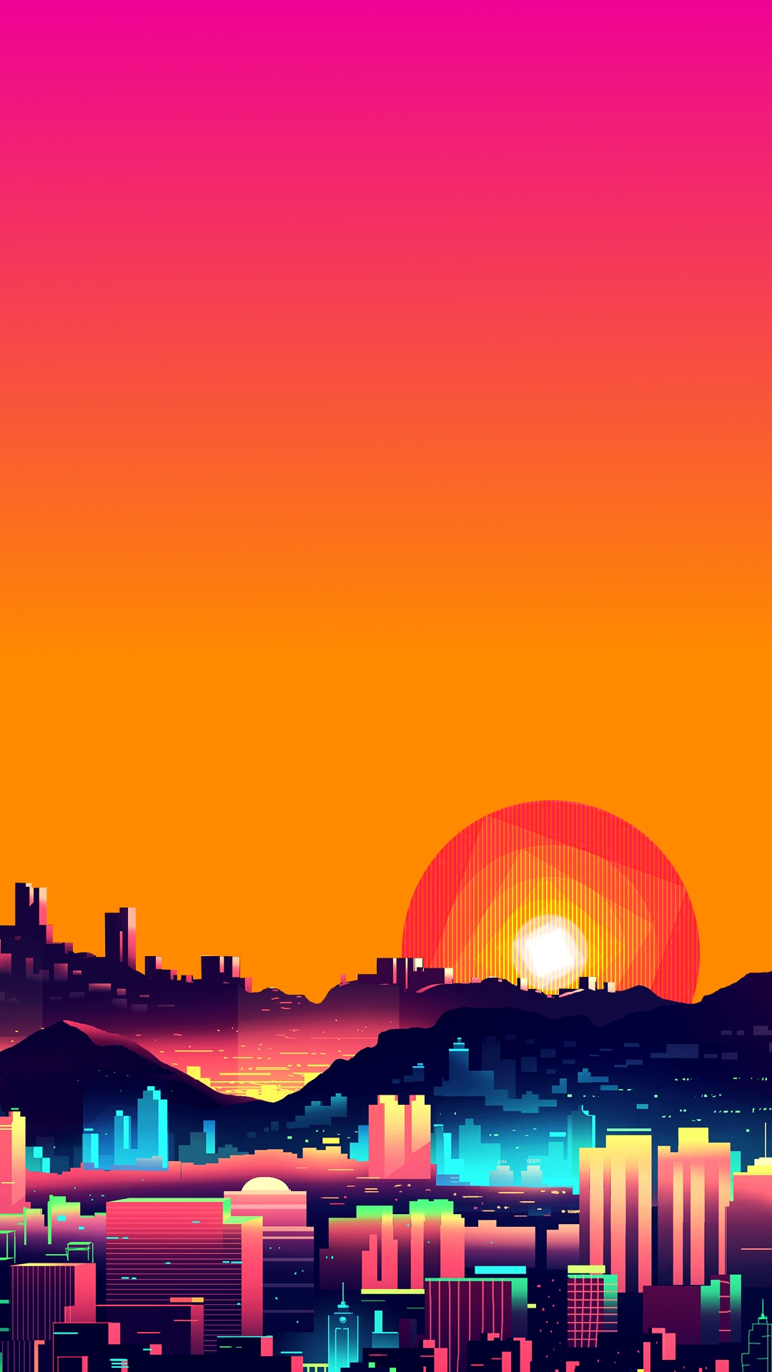 Aesthetic Vaporwave City Wallpapers