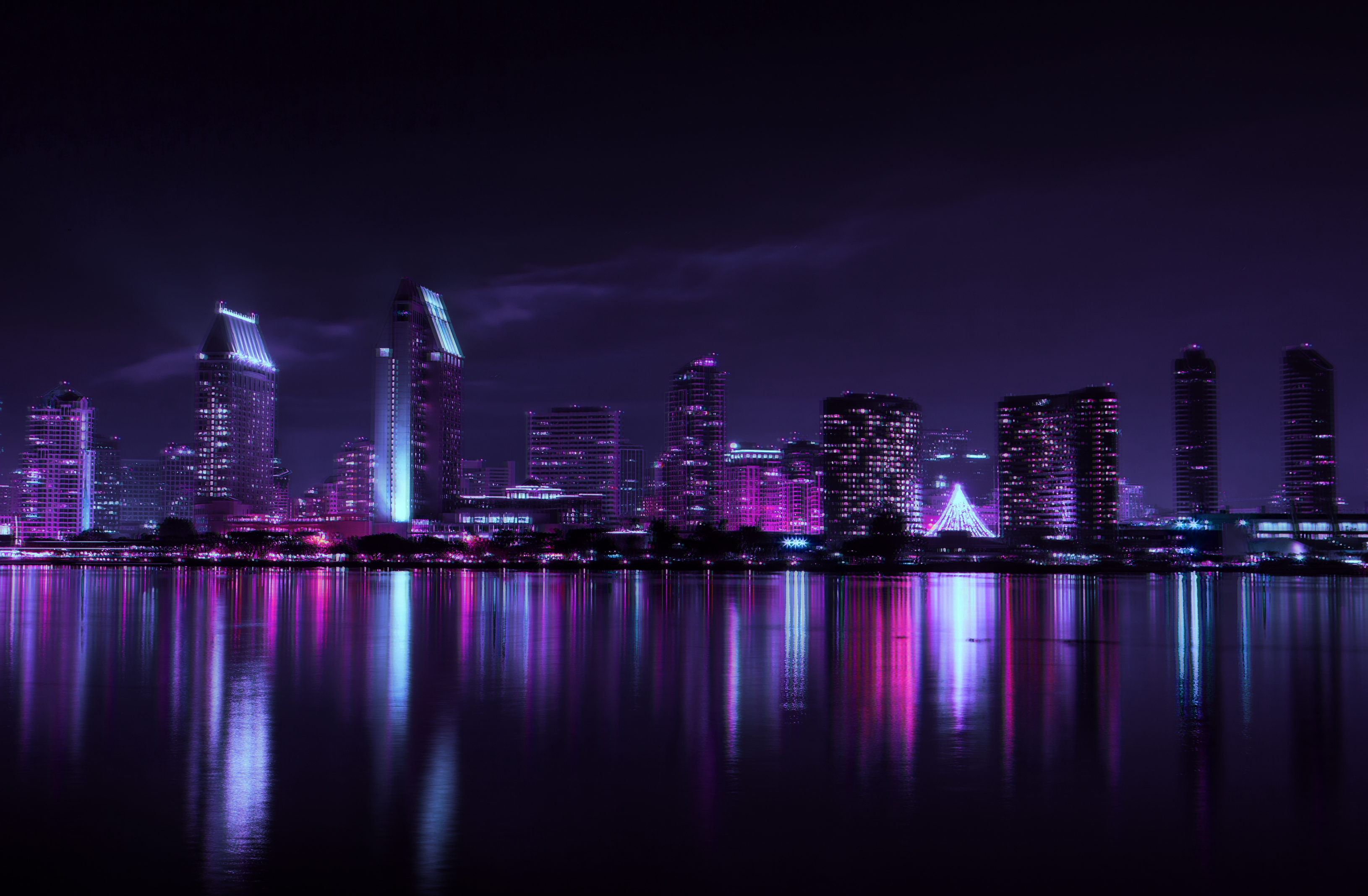 Aesthetic Vaporwave City Wallpapers