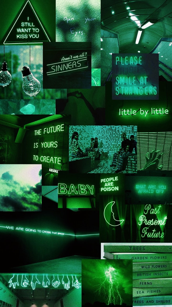 Aesthetics Green Neon Wallpapers