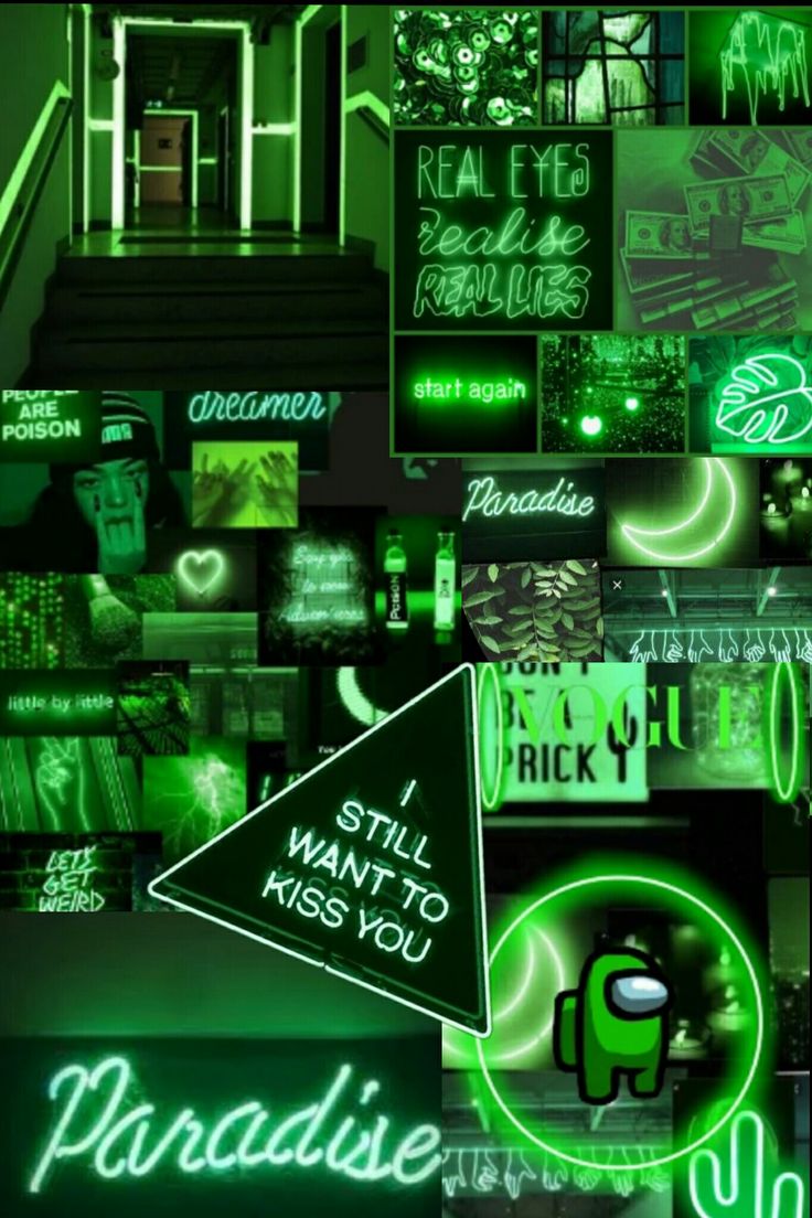 Aesthetics Green Neon Wallpapers