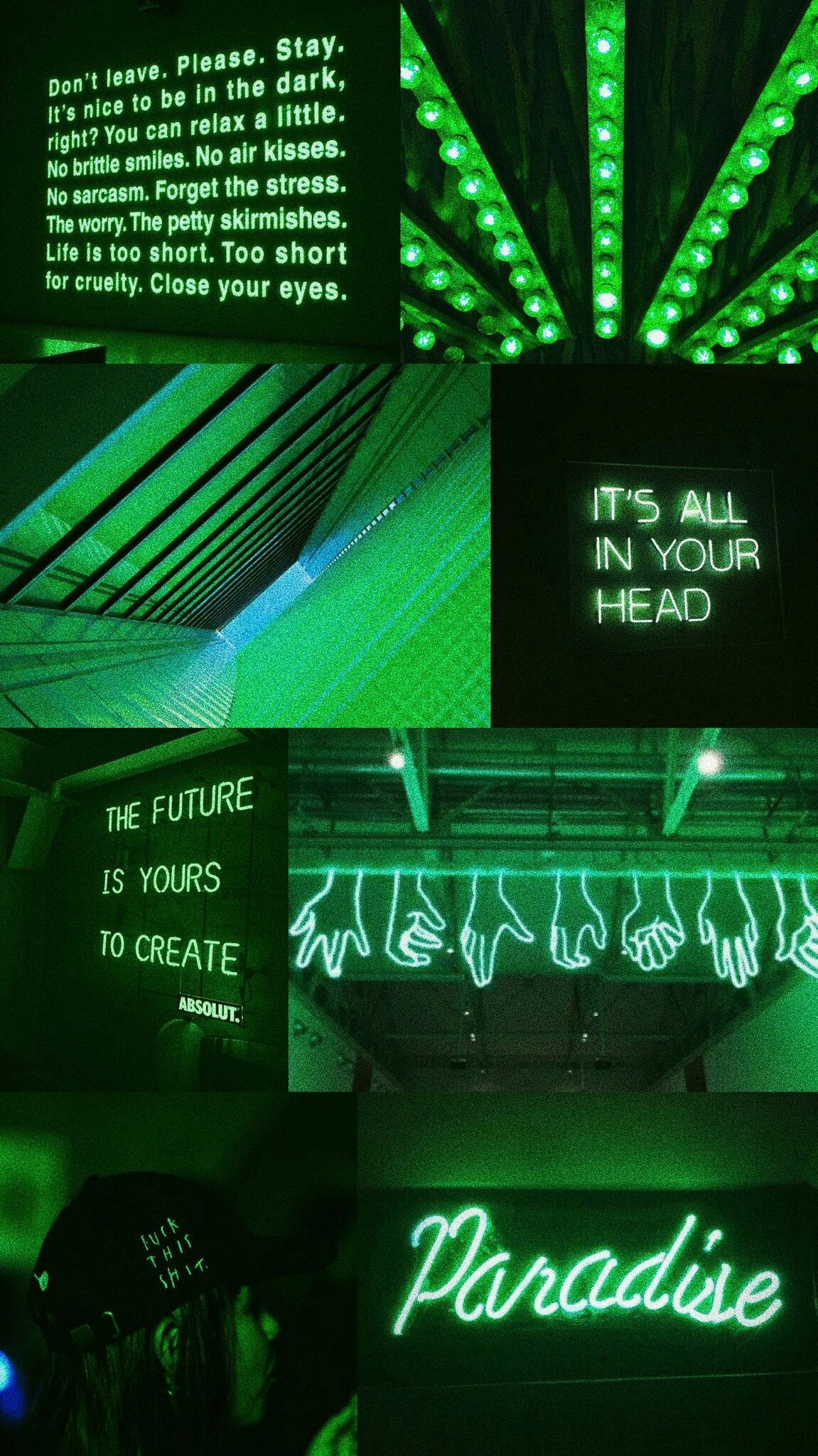 Aesthetics Green Neon Wallpapers