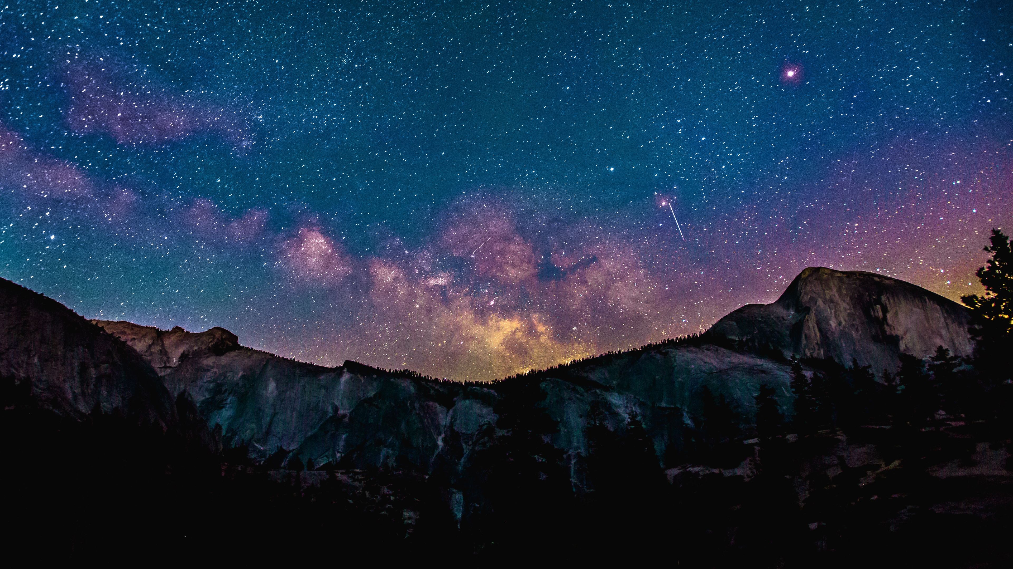 4K Starry Sky Stars Milky Way Galaxy Wallpapers