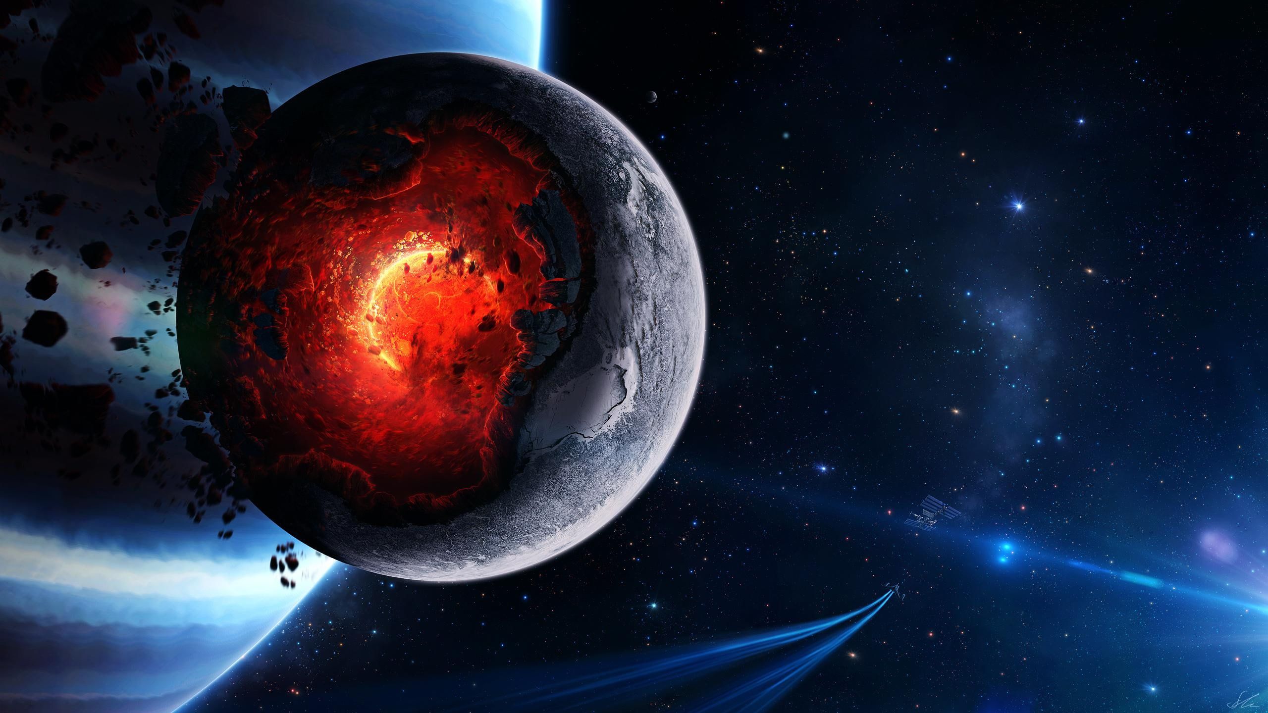 Asteroid Planet Explosion Wallpapers