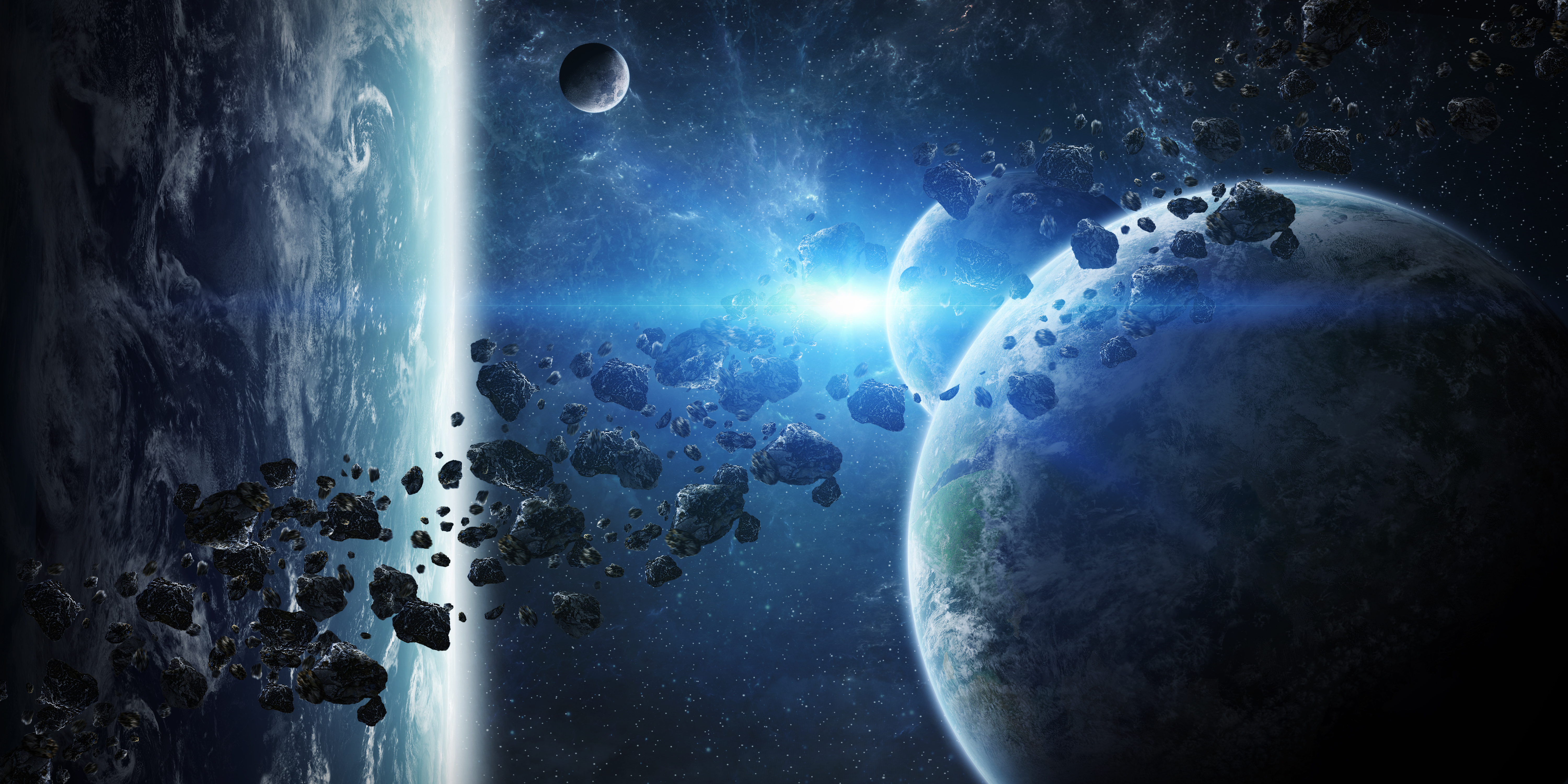 Asteroid Planet Explosion Wallpapers