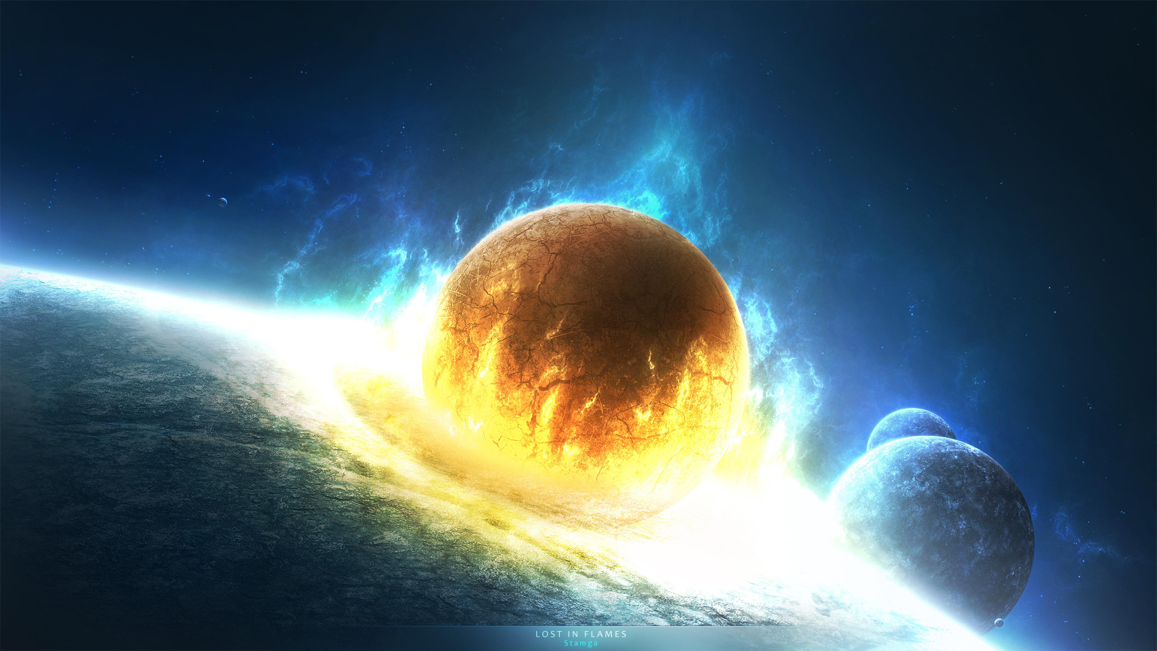 Asteroid Planet Explosion Wallpapers