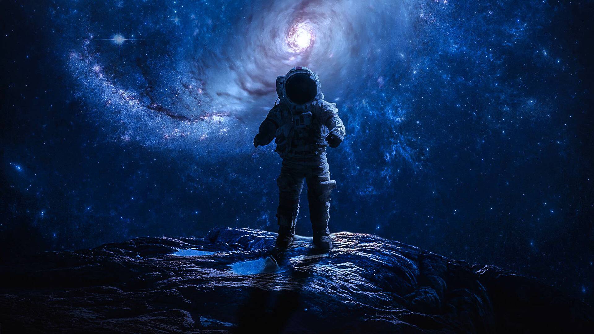 Astronaut Near Planetary Ring Wallpapers