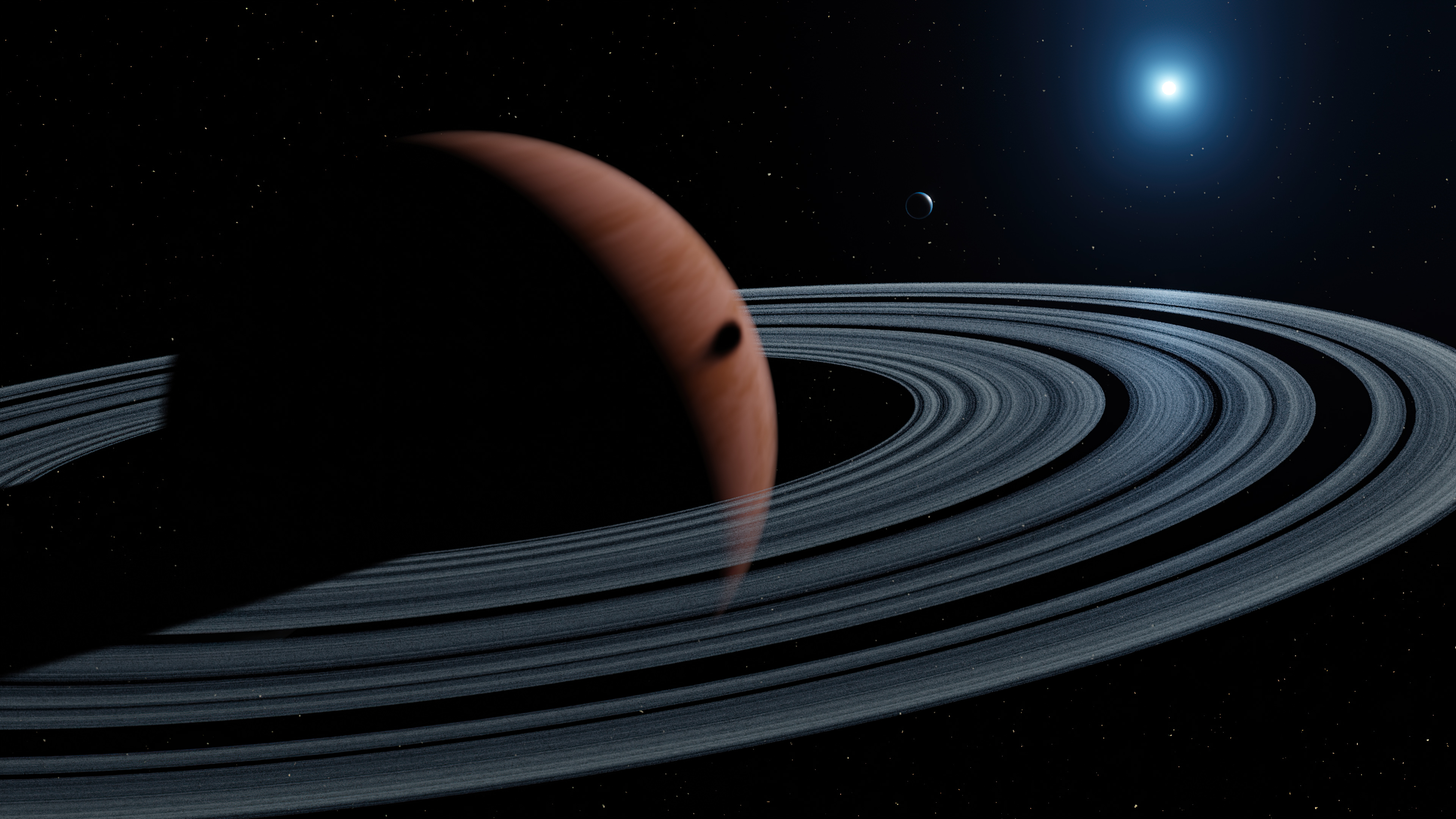 Astronaut Near Planetary Ring Wallpapers