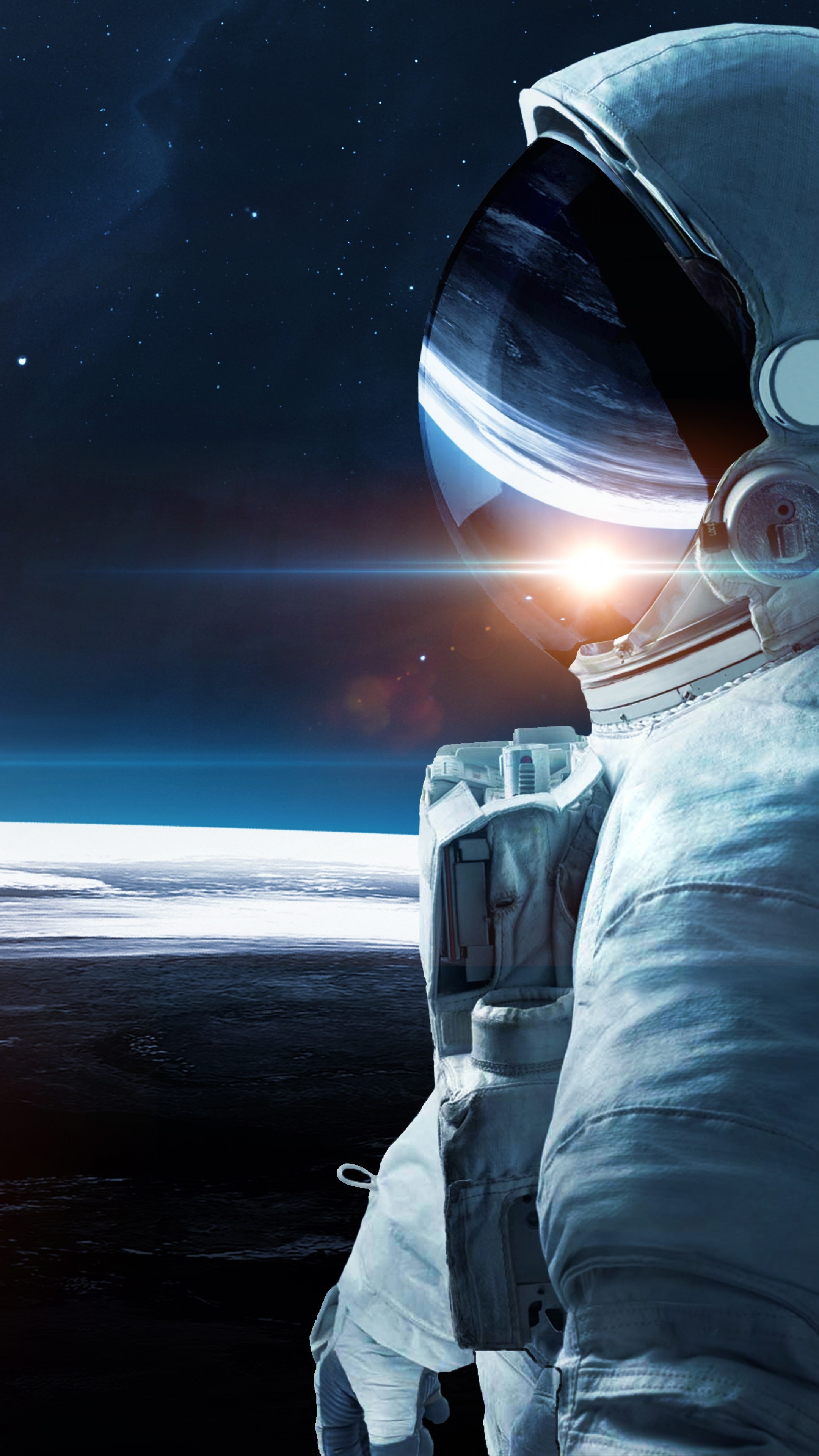 Astronaut Near Planetary Ring Wallpapers