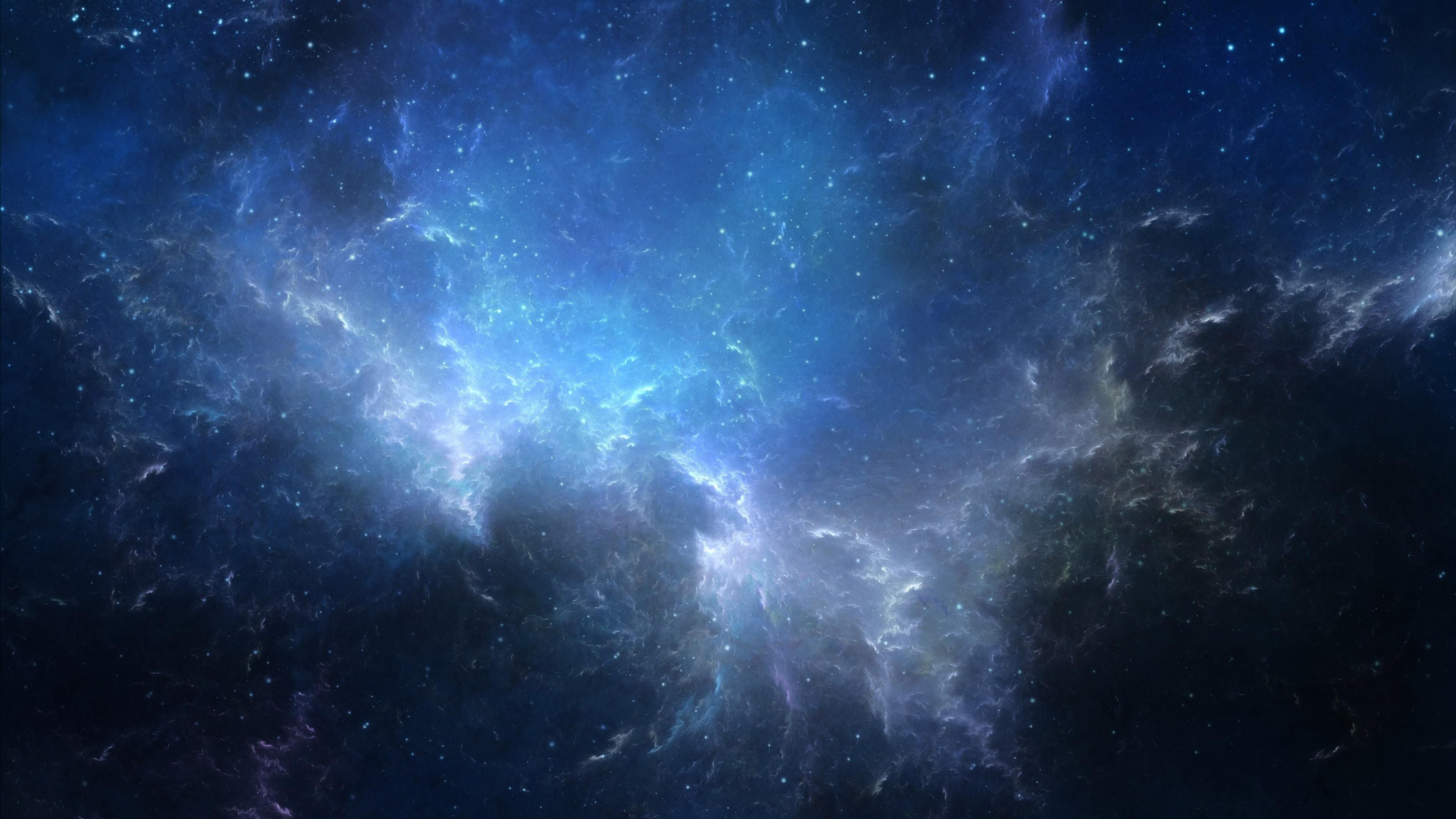 Blue Eden Nebula Art Wallpapers