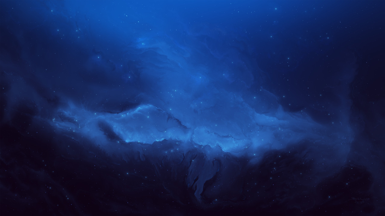 Blue Eden Nebula Art Wallpapers