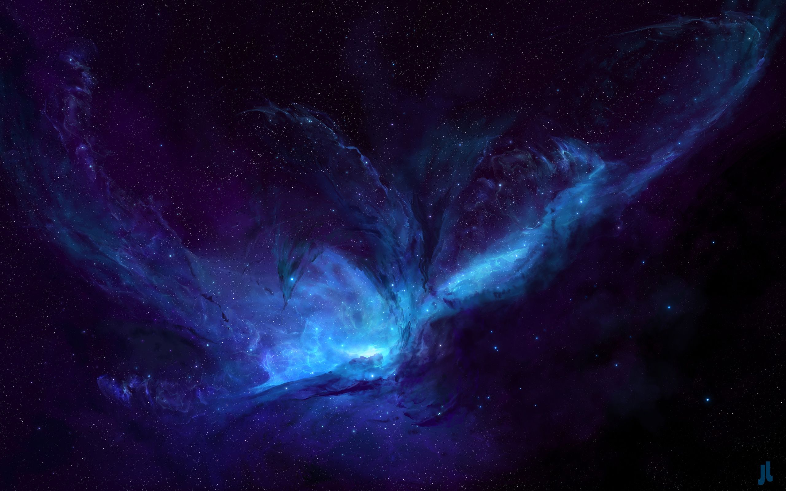 Blue Eden Nebula Art Wallpapers