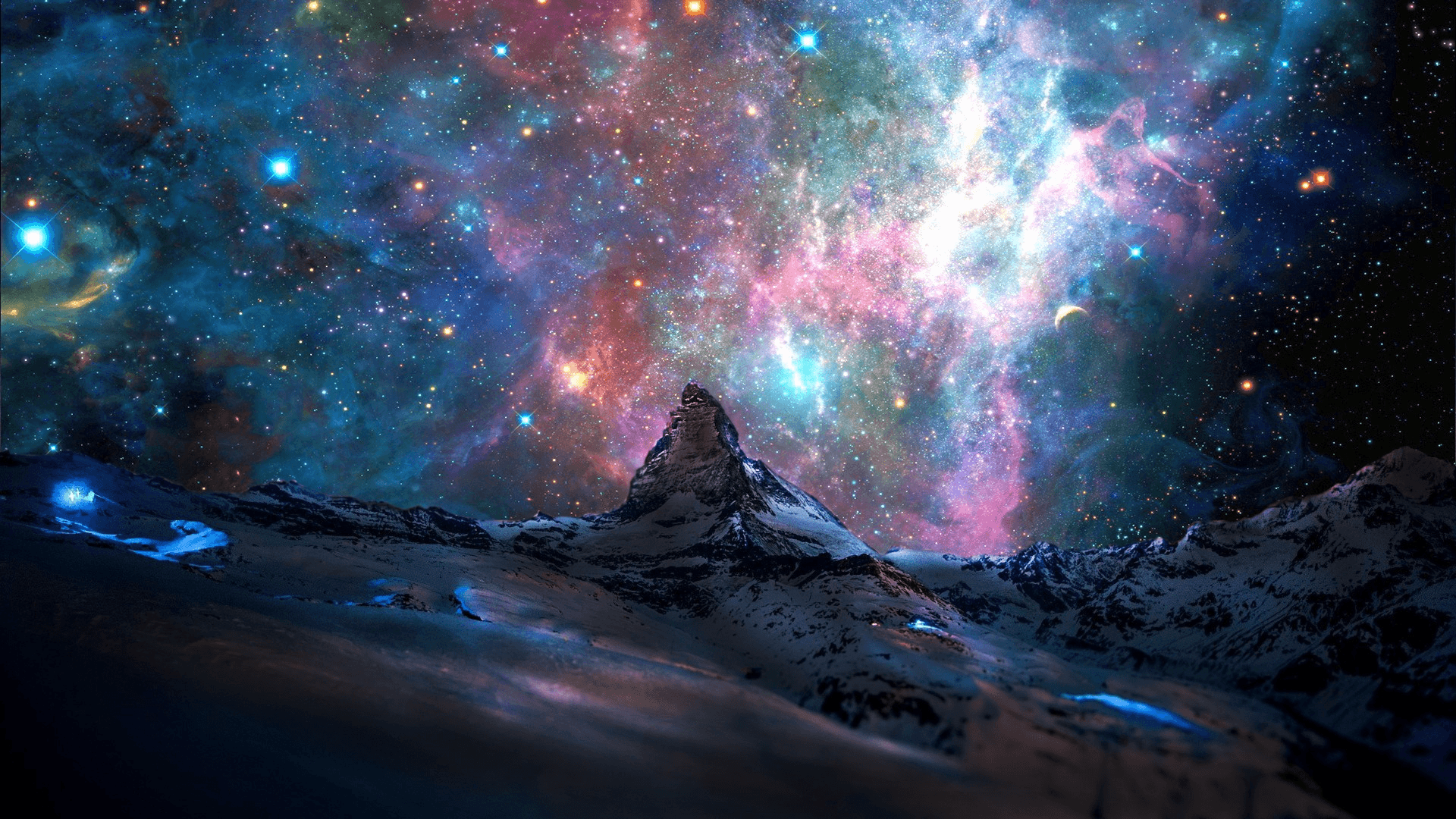 Digital Colorful Space Art Wallpapers