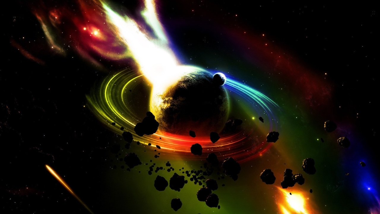 Digital Colorful Space Art Wallpapers