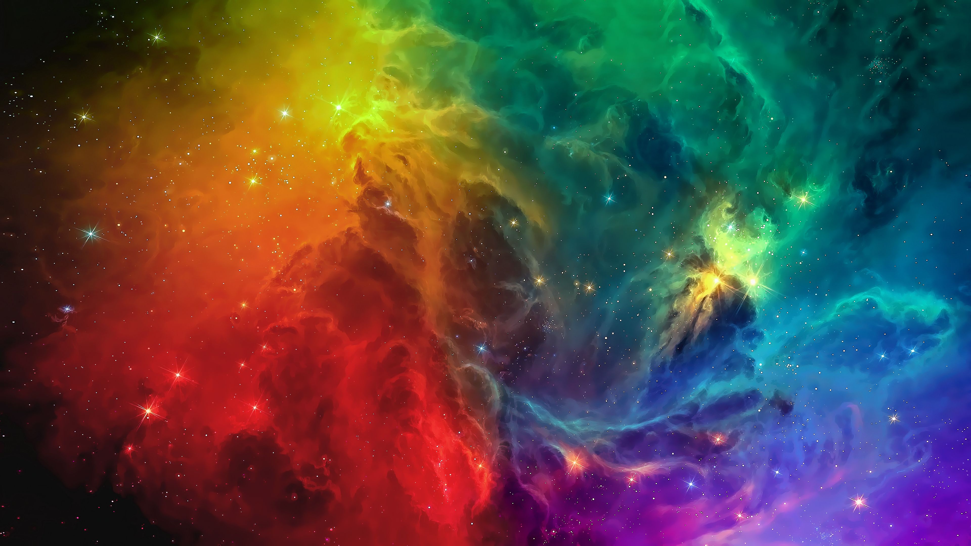 Digital Colorful Space Art Wallpapers