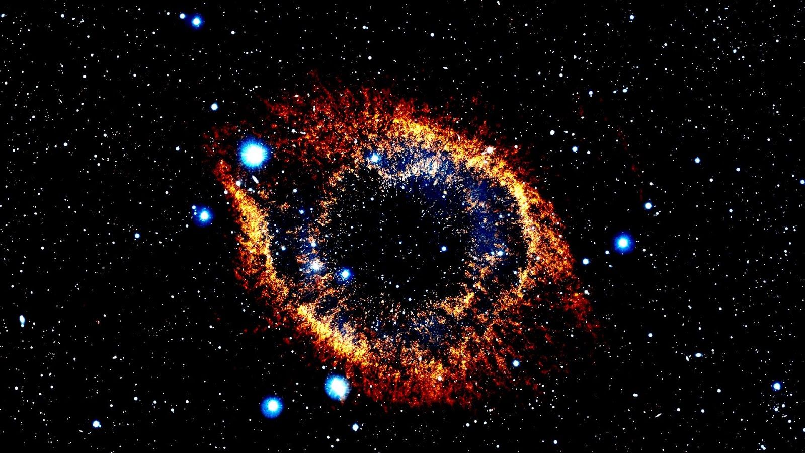 Helix Nebula &Amp; Stars Wallpapers