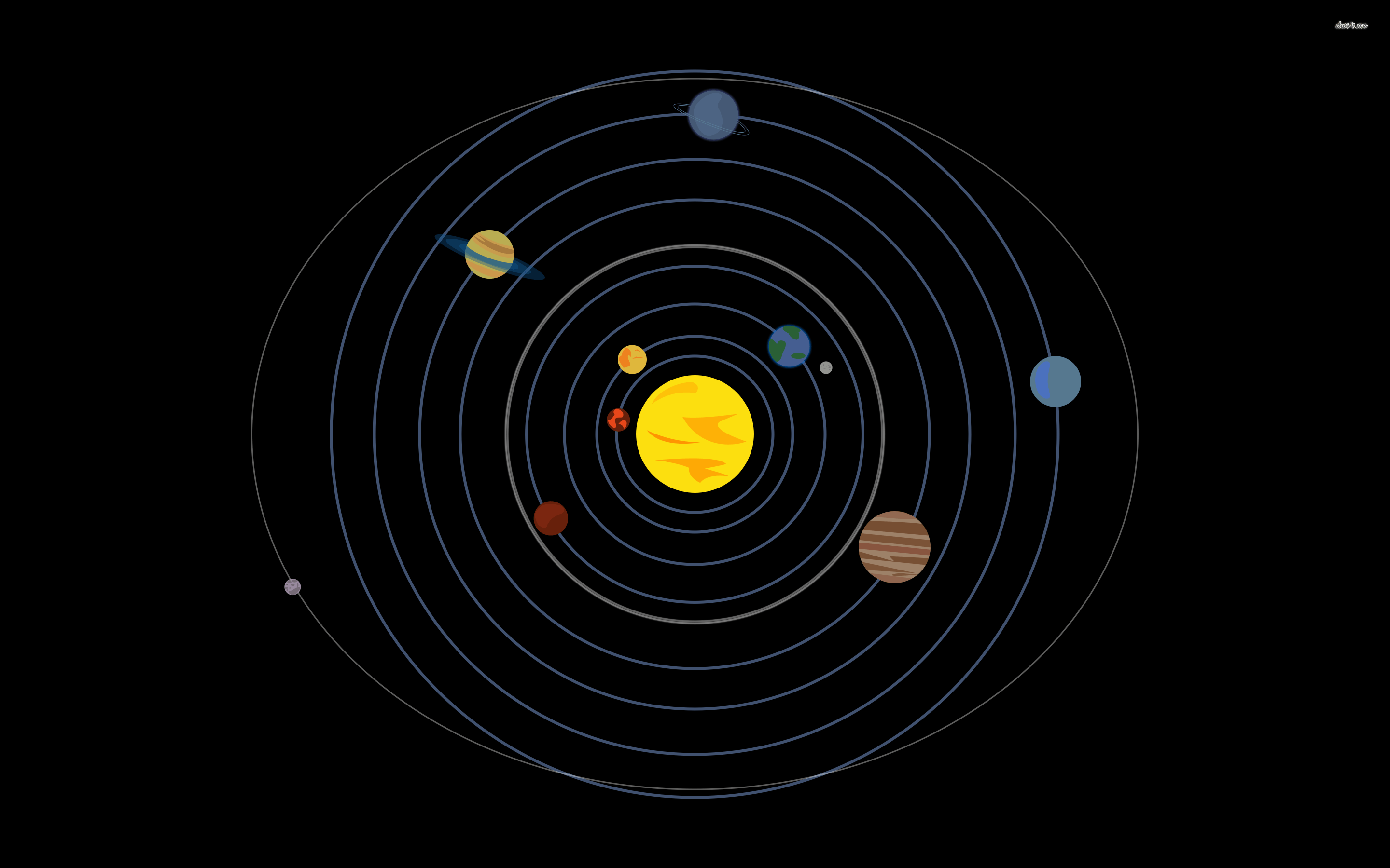 Planet Minimal Art Wallpapers