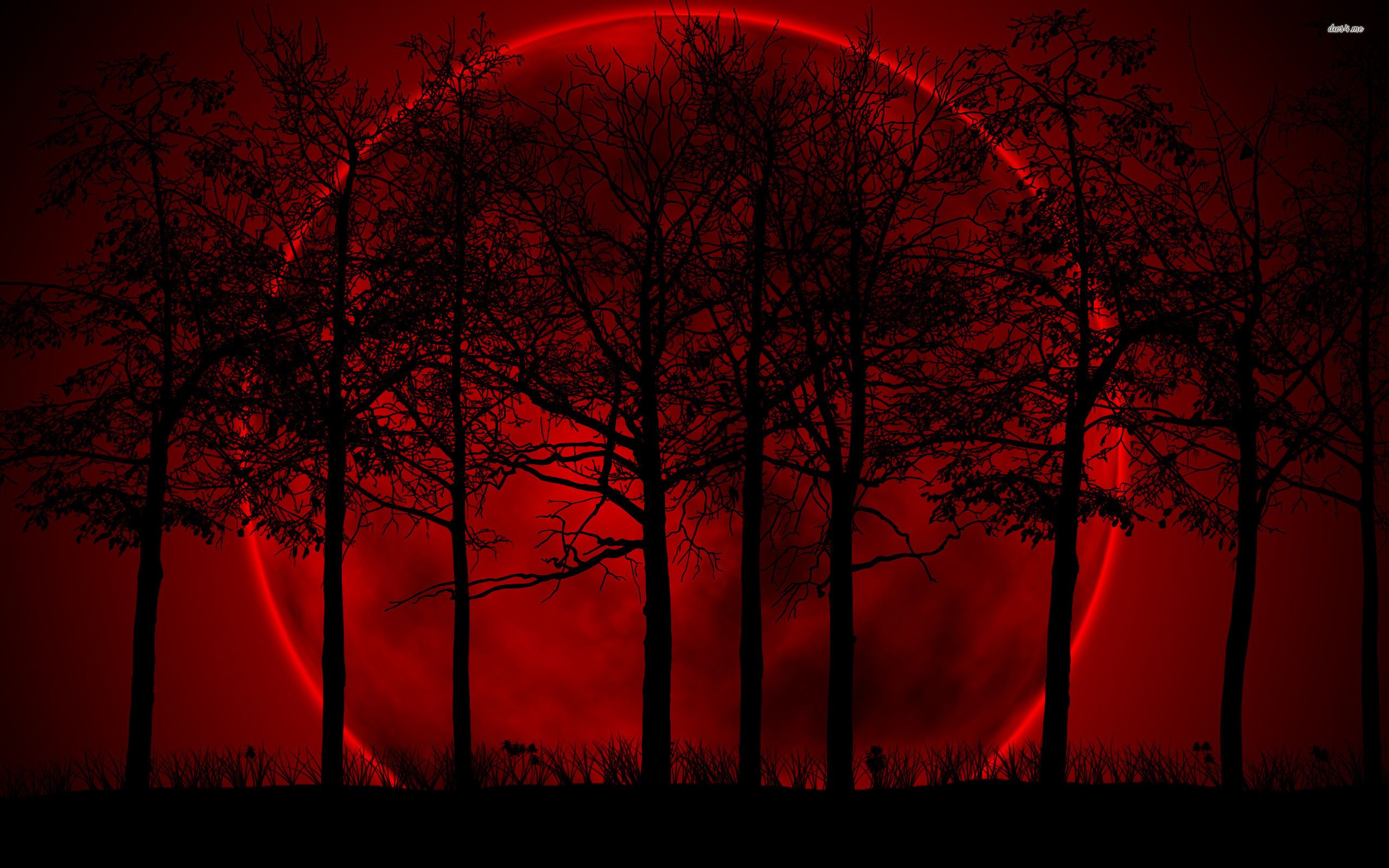 Red Eclipse Digital Art Wallpapers