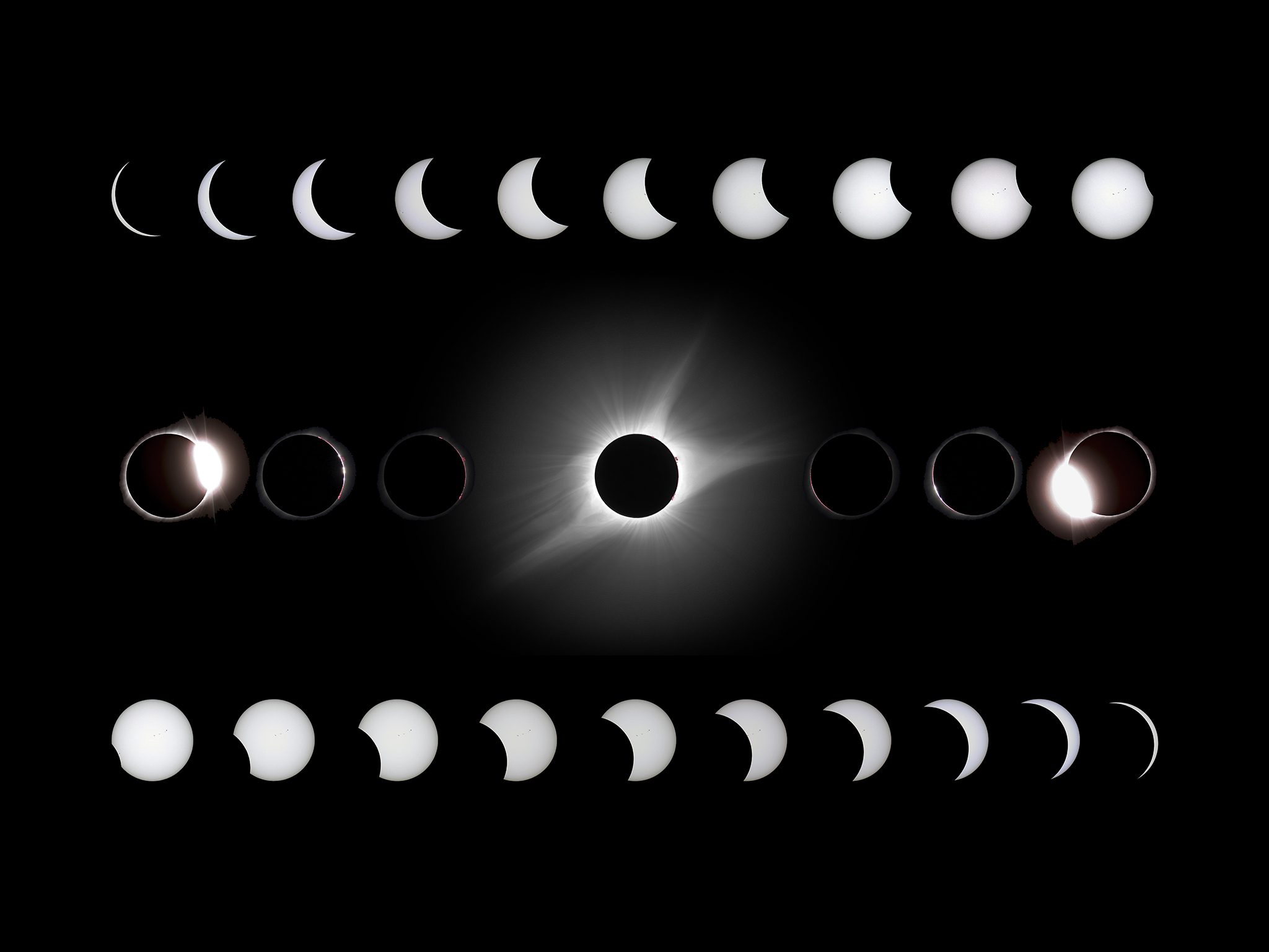 Solar Eclipse Monochrome Wallpapers