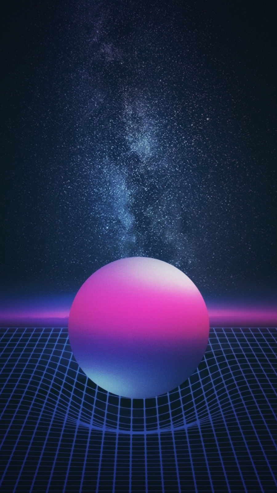 Space Retro-Wave Planet Wallpapers