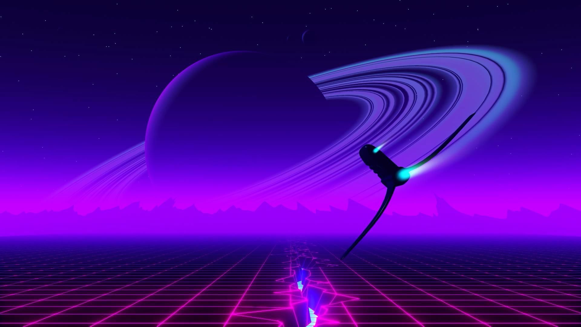 Space Retro-Wave Planet Wallpapers