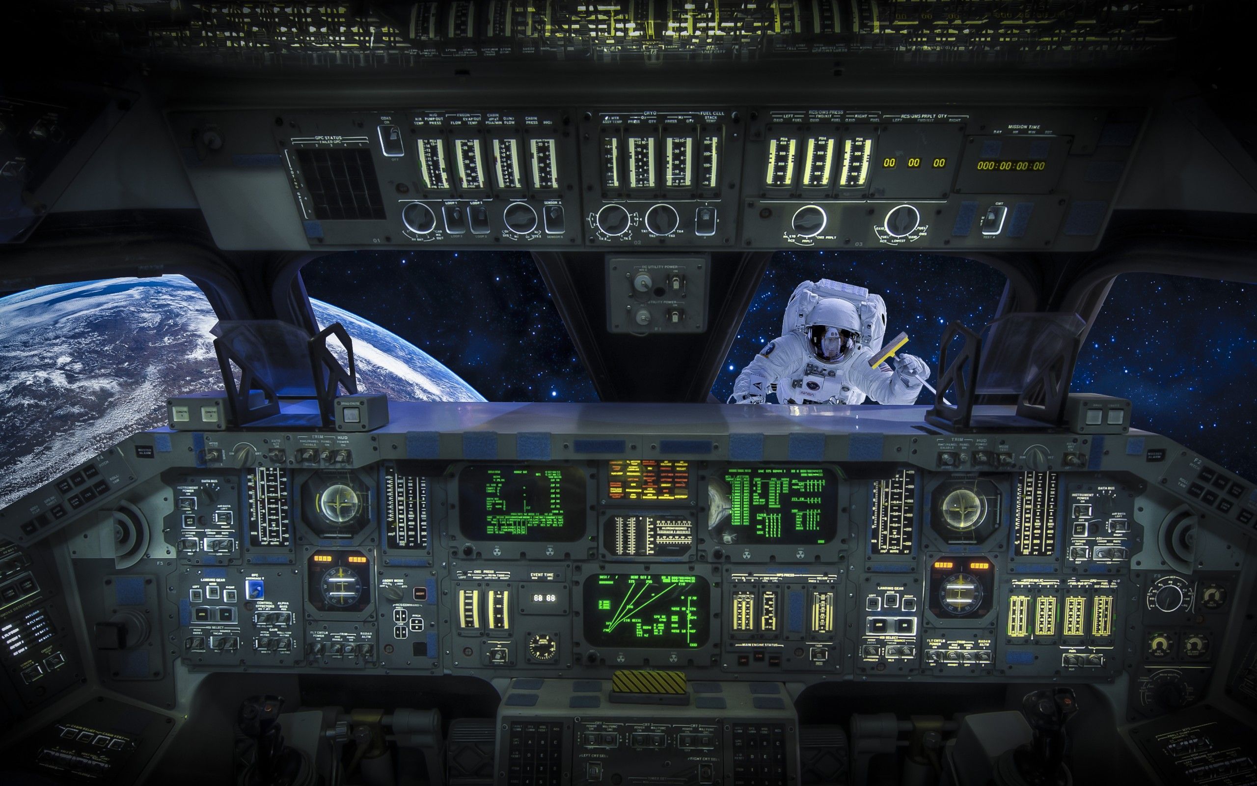 Space Shuttle Interior Wallpapers