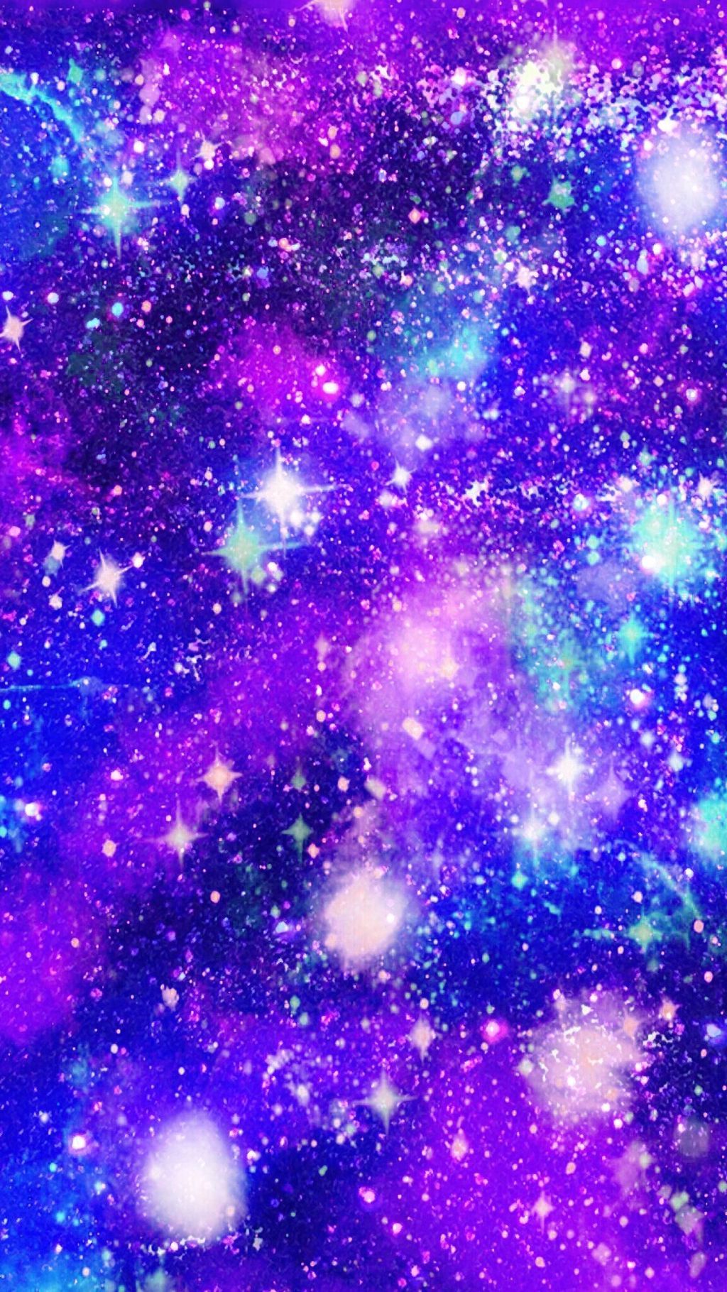 Sparkling Blue And Purple Galaxy Wallpapers