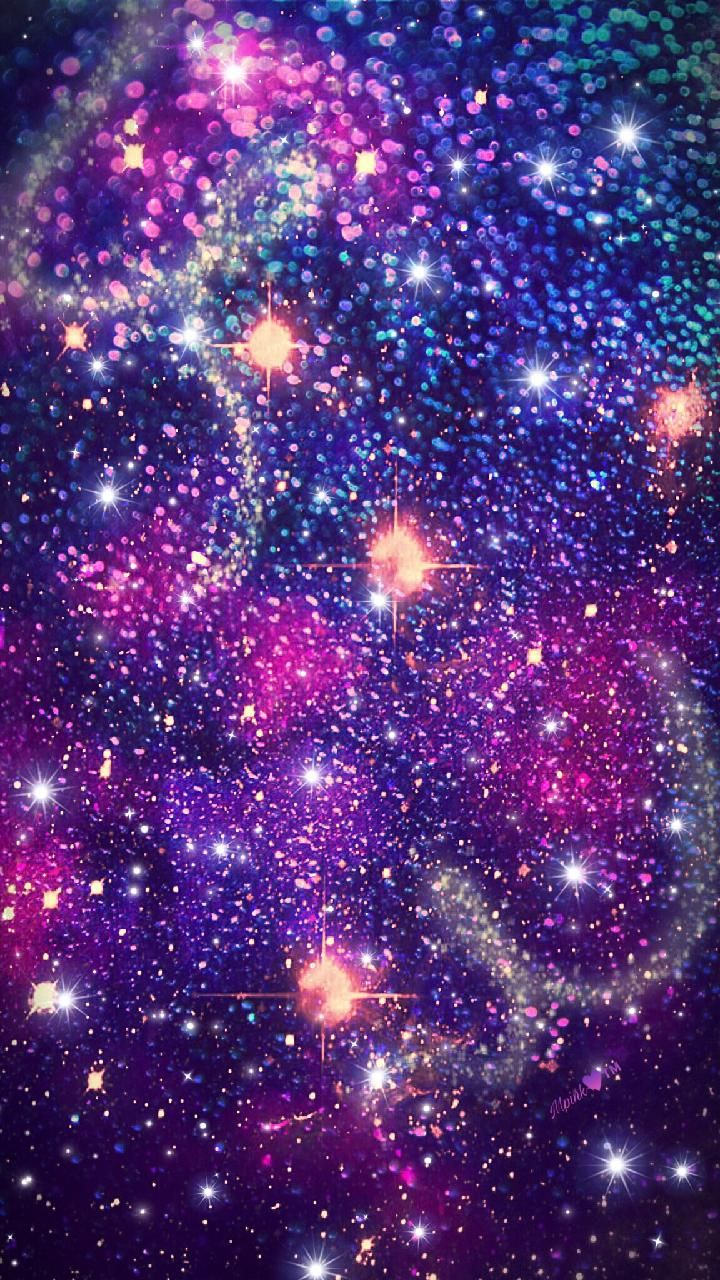 Sparkling Blue And Purple Galaxy Wallpapers