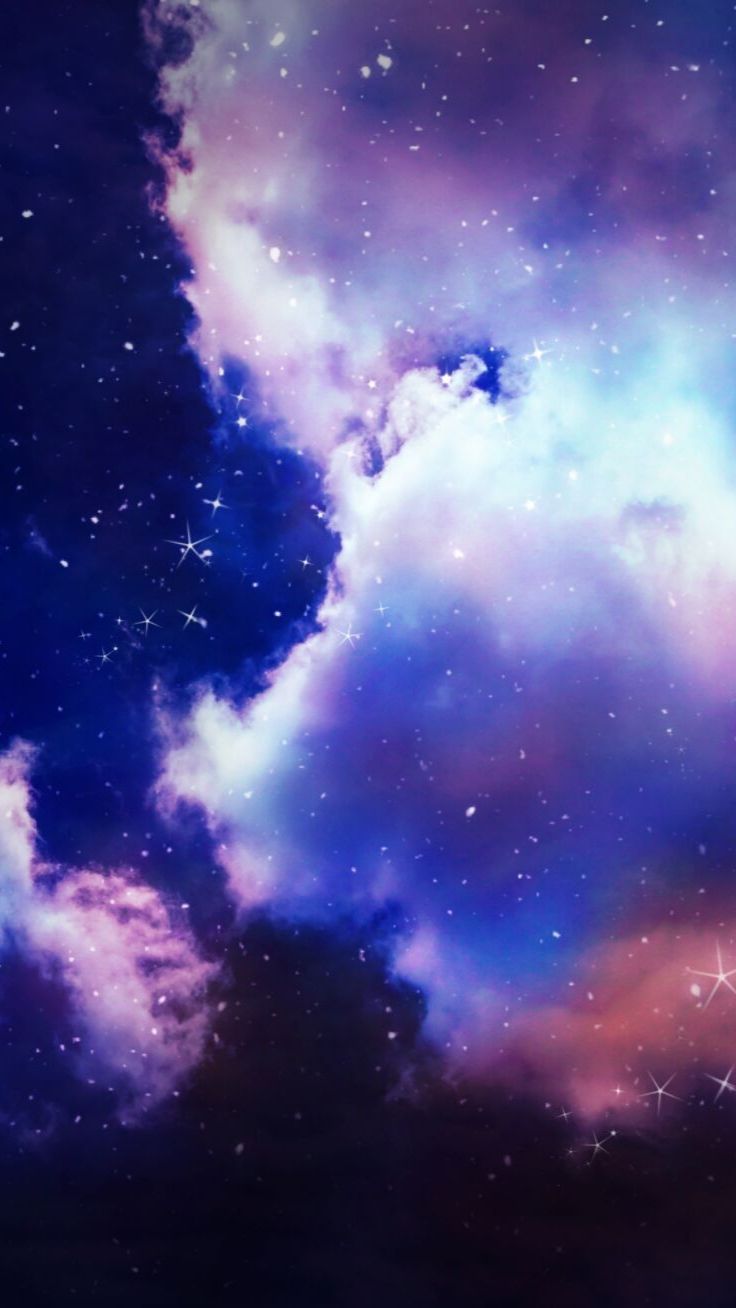 Sparkling Blue And Purple Galaxy Wallpapers