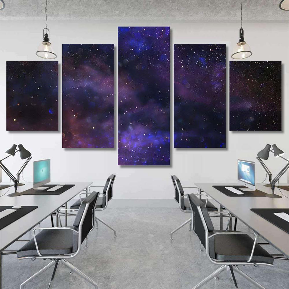 Sparkling Blue And Purple Galaxy Wallpapers