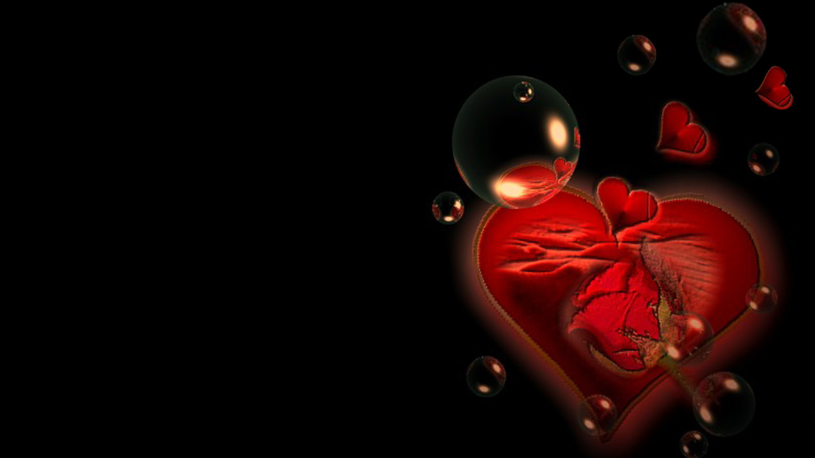 3D Abstract Hearts Wallpapers