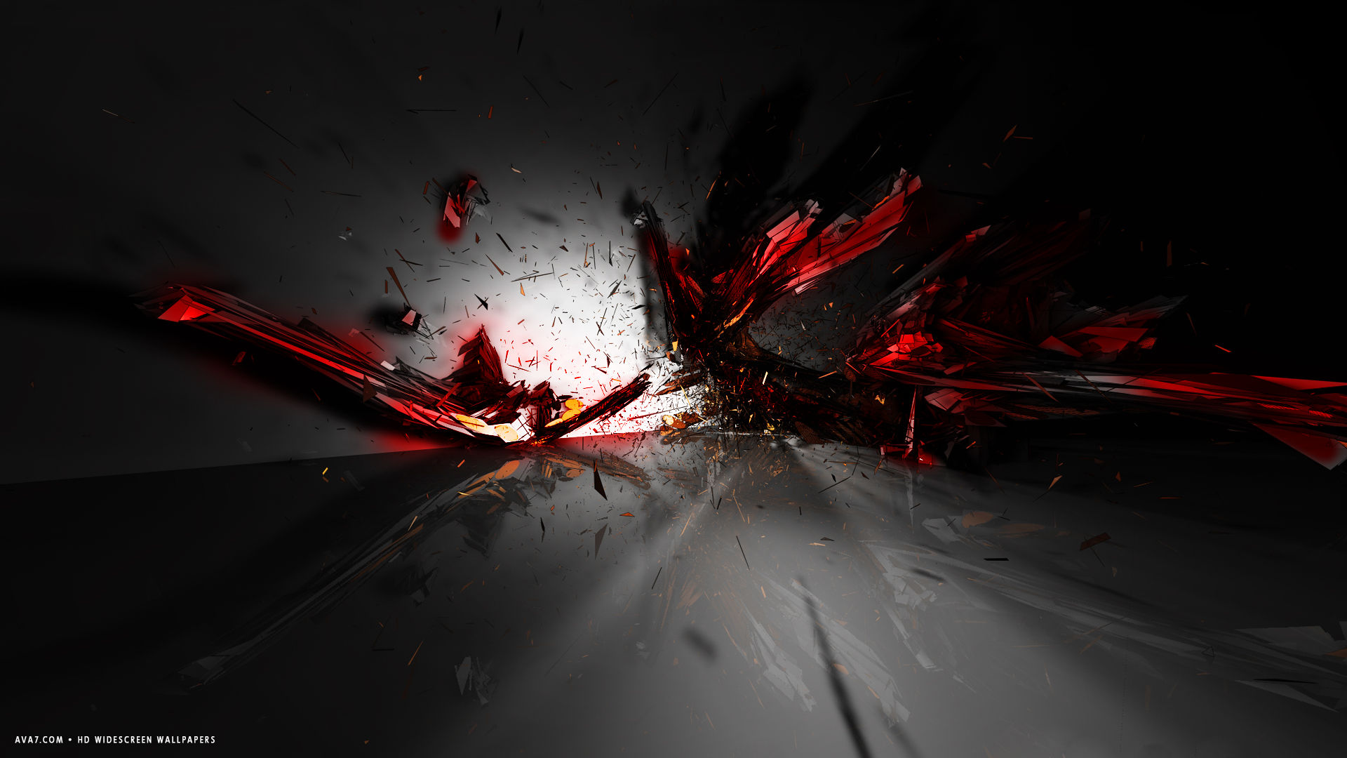 3D Black Red Wallpapers