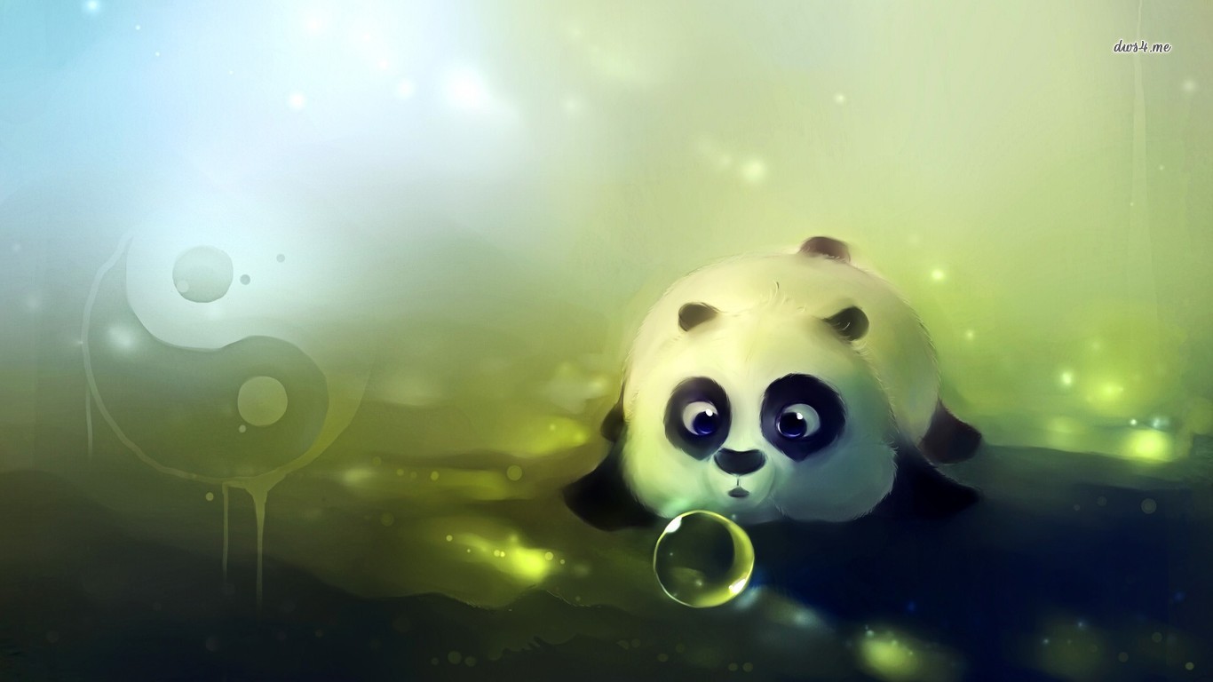 3D Cute Panda Wallpapers