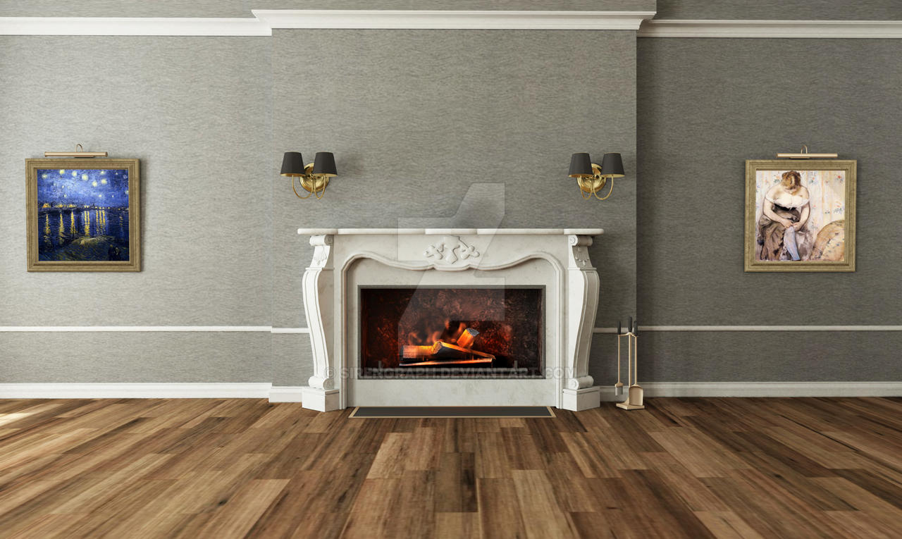 3D Fireplace Wallpapers