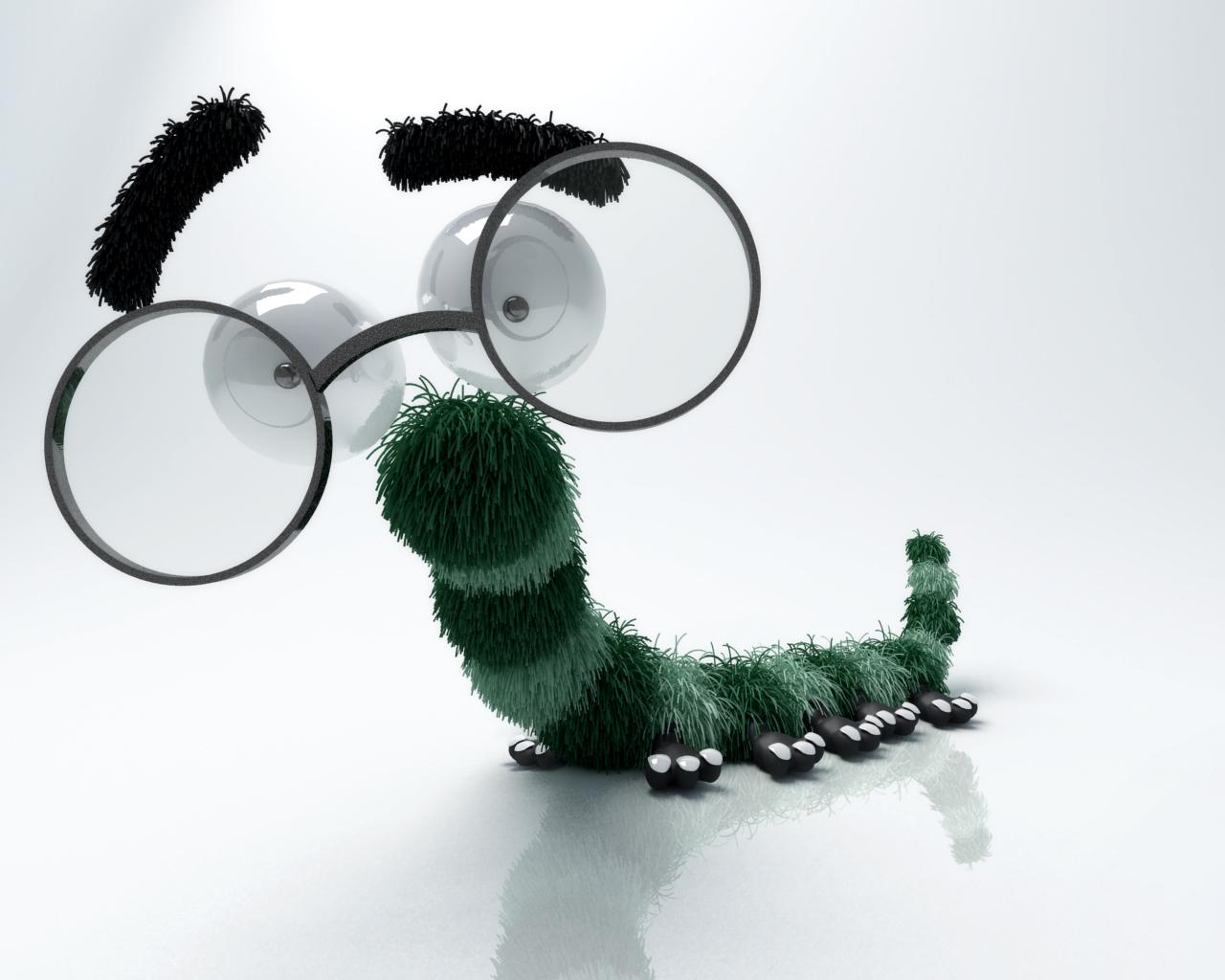 3D Glasses Cartoon Wallpapers