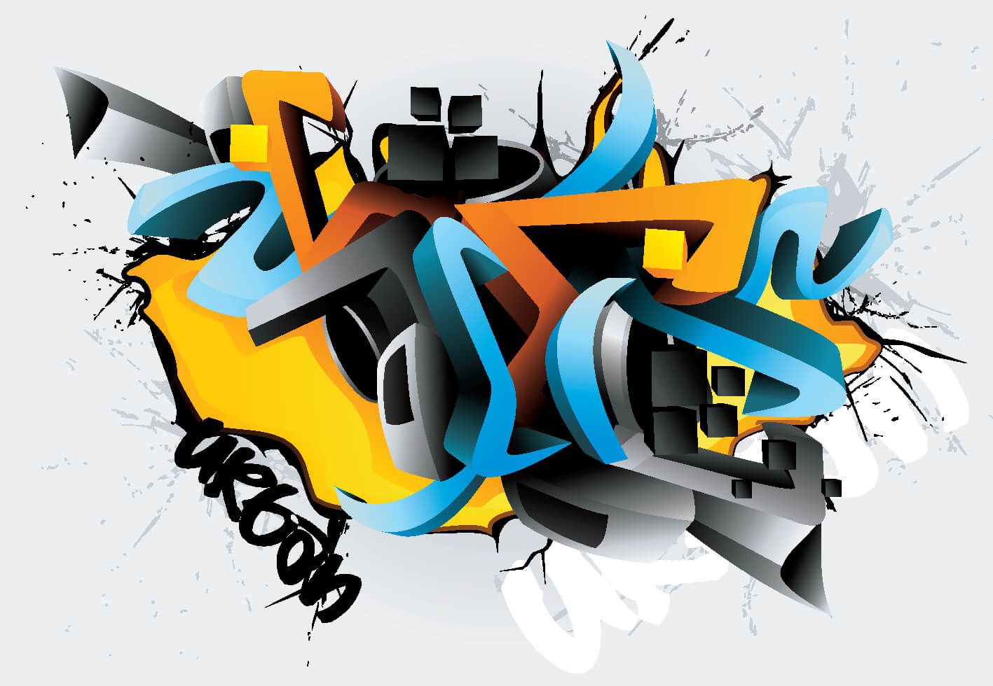 3D Graffiti Art Wallpapers